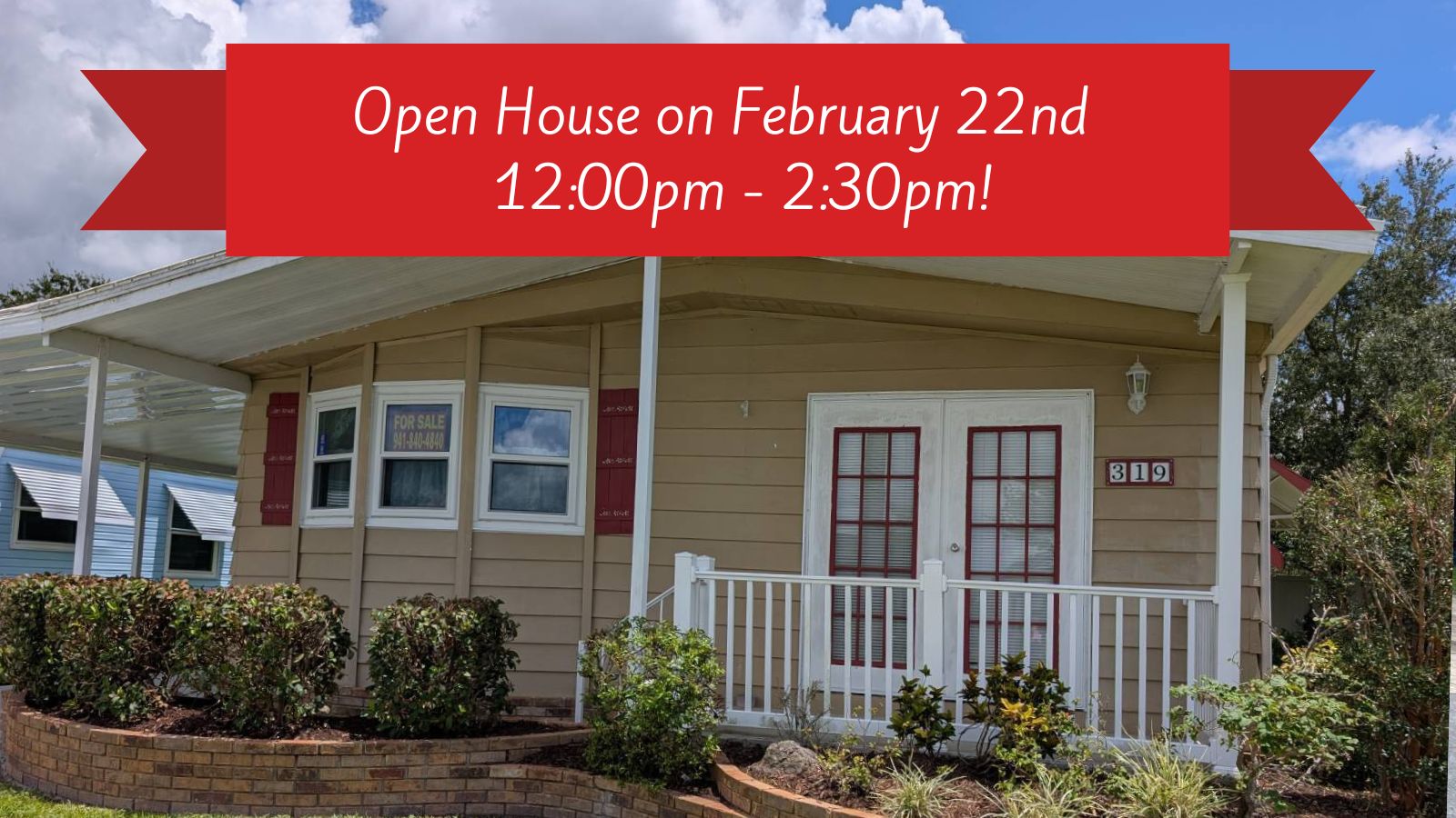 319 Bougainvillea Circle, Parrish, Florida 34219, 2 Bedrooms Bedrooms, ,2 BathroomsBathrooms,55-Plus Mobile Home,For Sale,Bougainvillea Circle,2162