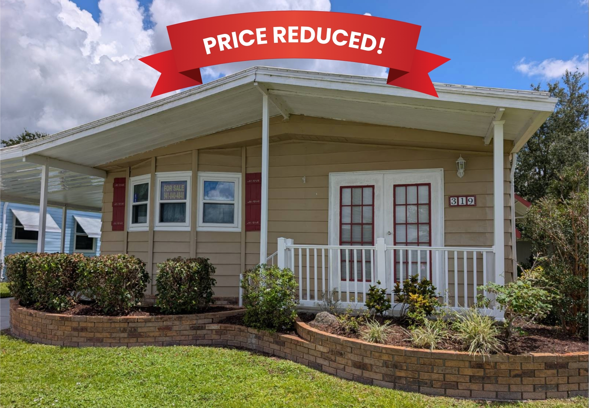 319 Bougainvillea Circle, Parrish, Florida 34219, 2 Bedrooms Bedrooms, ,2 BathroomsBathrooms,55-Plus Mobile Home,For Sale,Bougainvillea Circle,2162