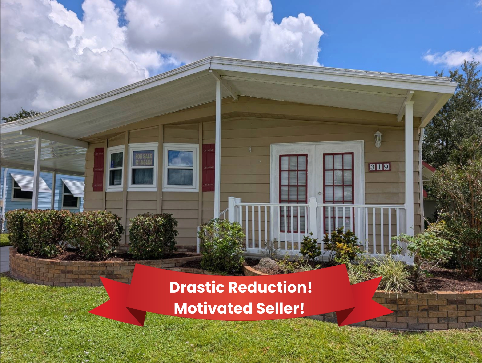 319 Bougainvillea Circle, Parrish, Florida 34219, 2 Bedrooms Bedrooms, ,2 BathroomsBathrooms,55-Plus Mobile Home,For Sale,Bougainvillea Circle,2162