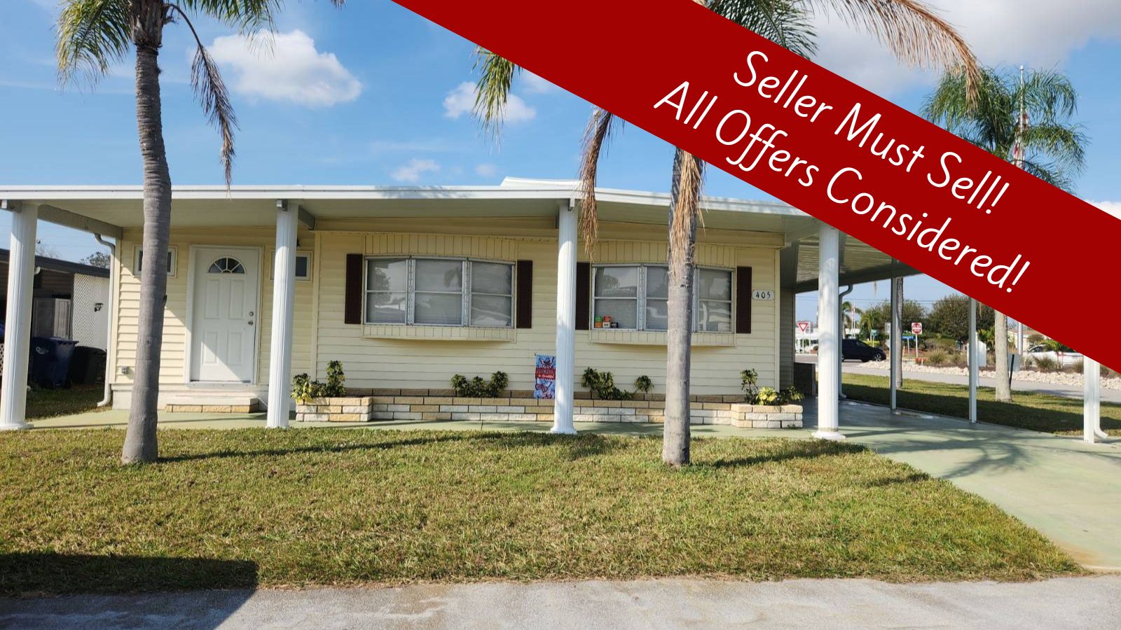 405 Teakwood Drive, Ellenton, Florida 34222, 2 Bedrooms Bedrooms, ,2 BathroomsBathrooms,55-Plus Mobile Home,For Sale,Teakwood Drive,3308