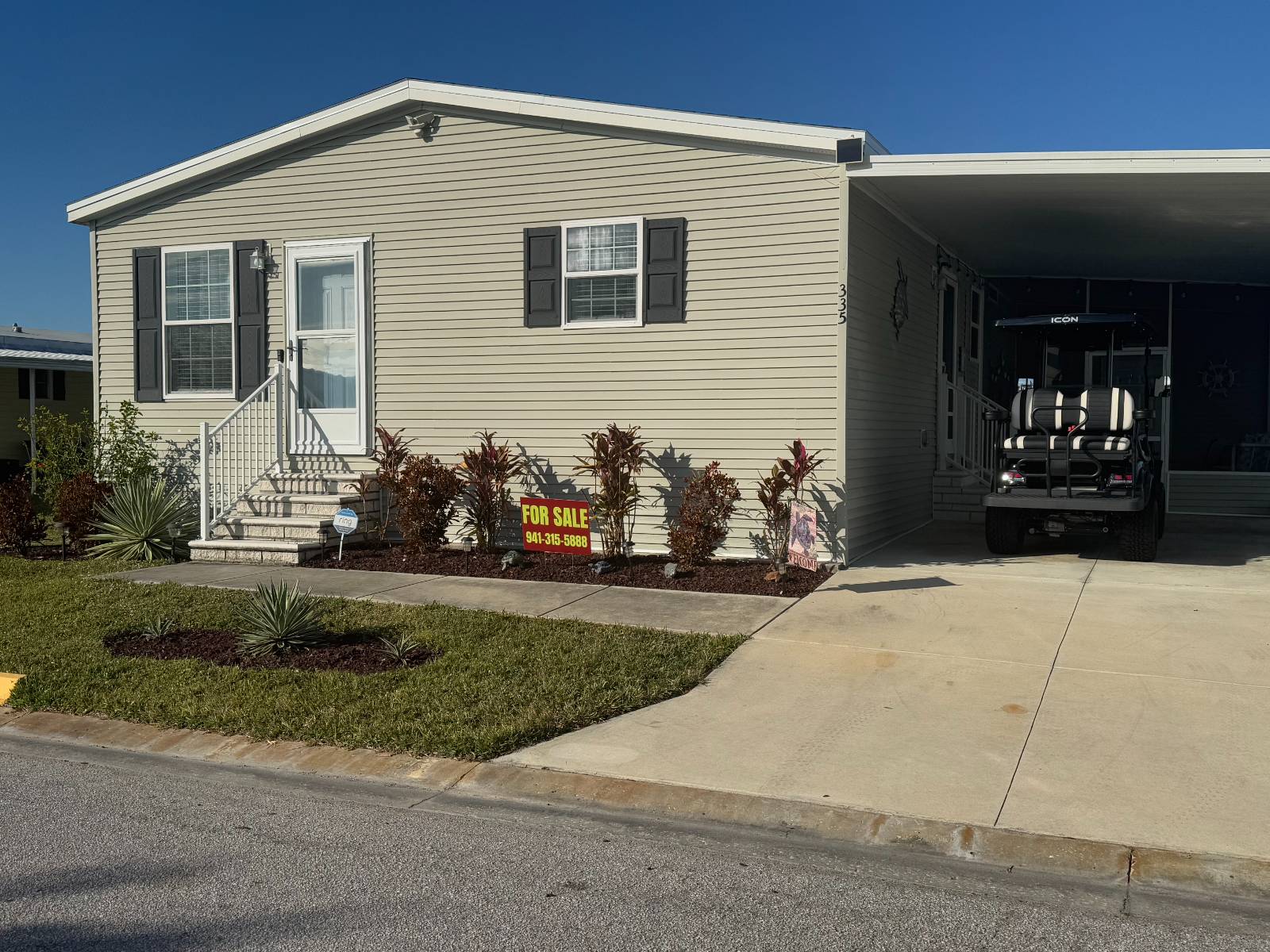 335 Colony Drive N, Ellenton, Florida 34222, 3 Bedrooms Bedrooms, ,2 BathroomsBathrooms,55-Plus Mobile Home,For Sale,Colony Drive N,3315