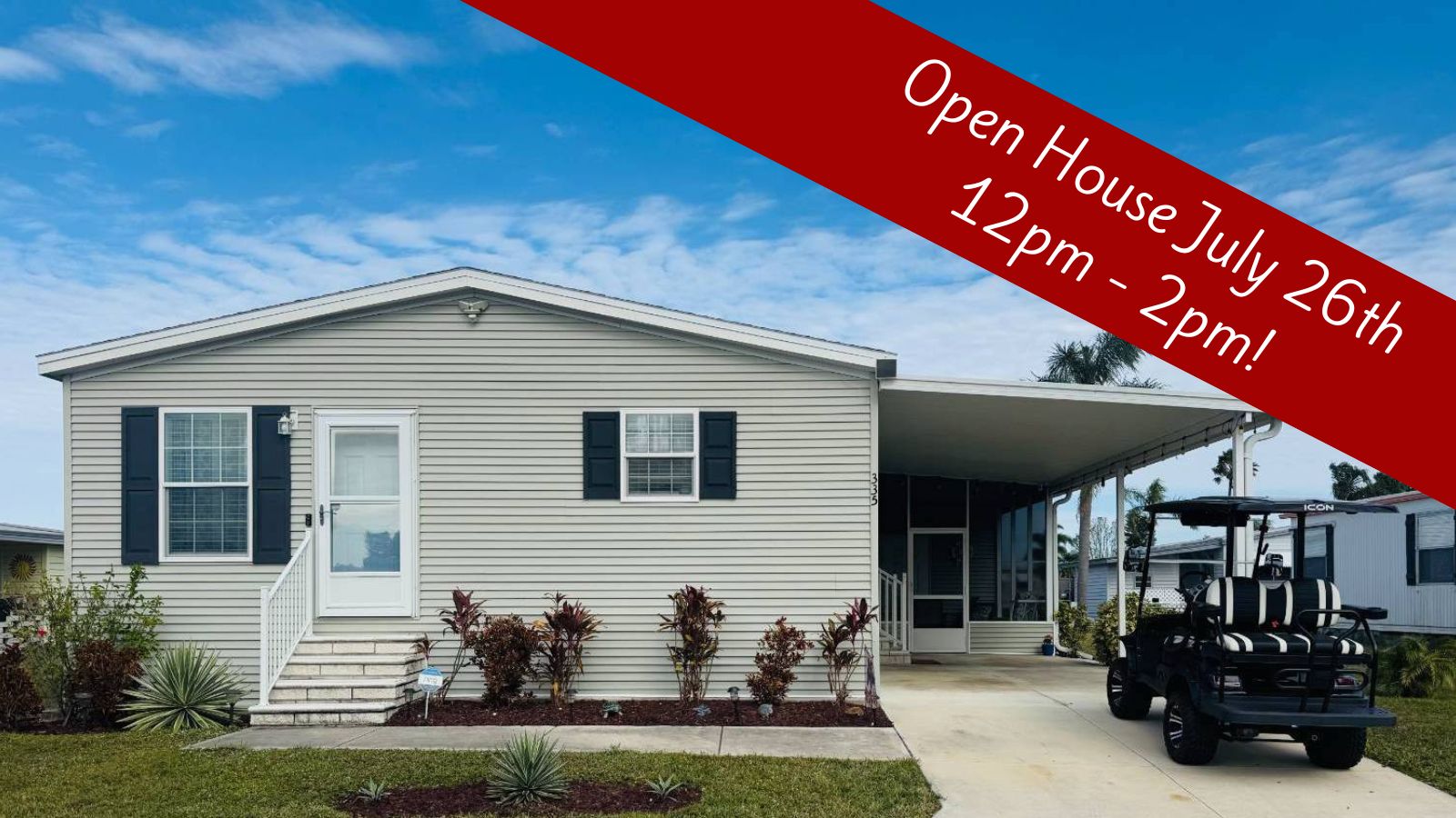 335 Colony Drive N, Ellenton, Florida 34222, 3 Bedrooms Bedrooms, ,2 BathroomsBathrooms,55-Plus Mobile Home,For Sale,Colony Drive N,3315