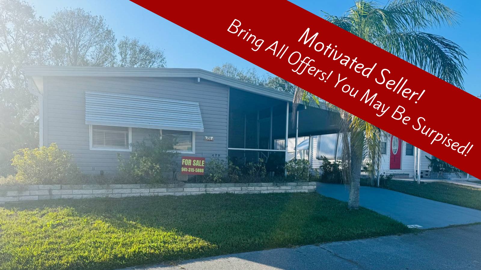 24 Tahitian Drive, Ellenton, Florida 34222, 2 Bedrooms Bedrooms, ,2 BathroomsBathrooms,55-Plus Mobile Home,For Sale,Tahitian Drive,3367