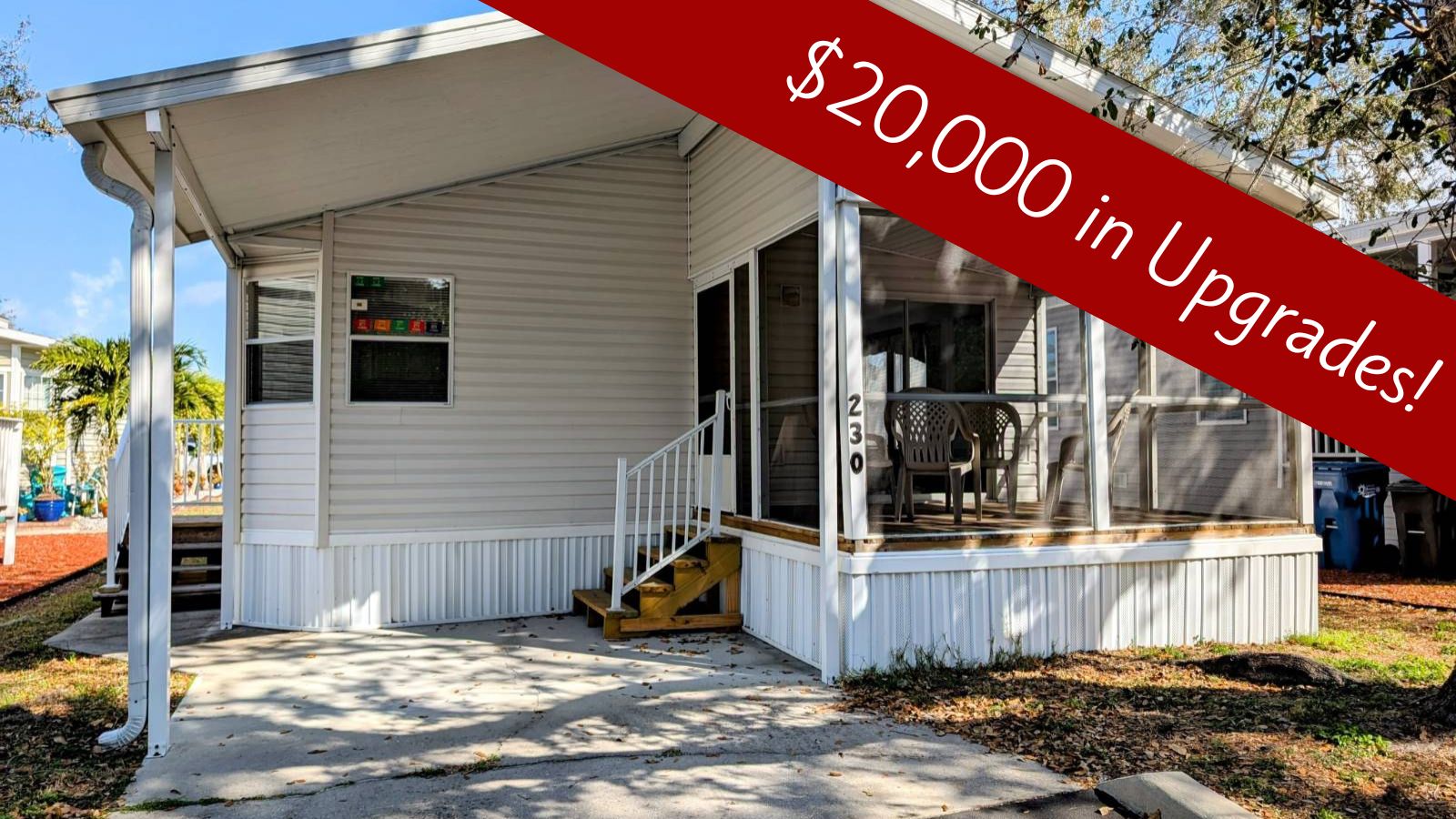 230 57th Ct E, Palmetto, Florida 34221, 2 Bedrooms Bedrooms, ,2 BathroomsBathrooms,55-Plus Mobile Home,For Sale,57th Ct E,3409