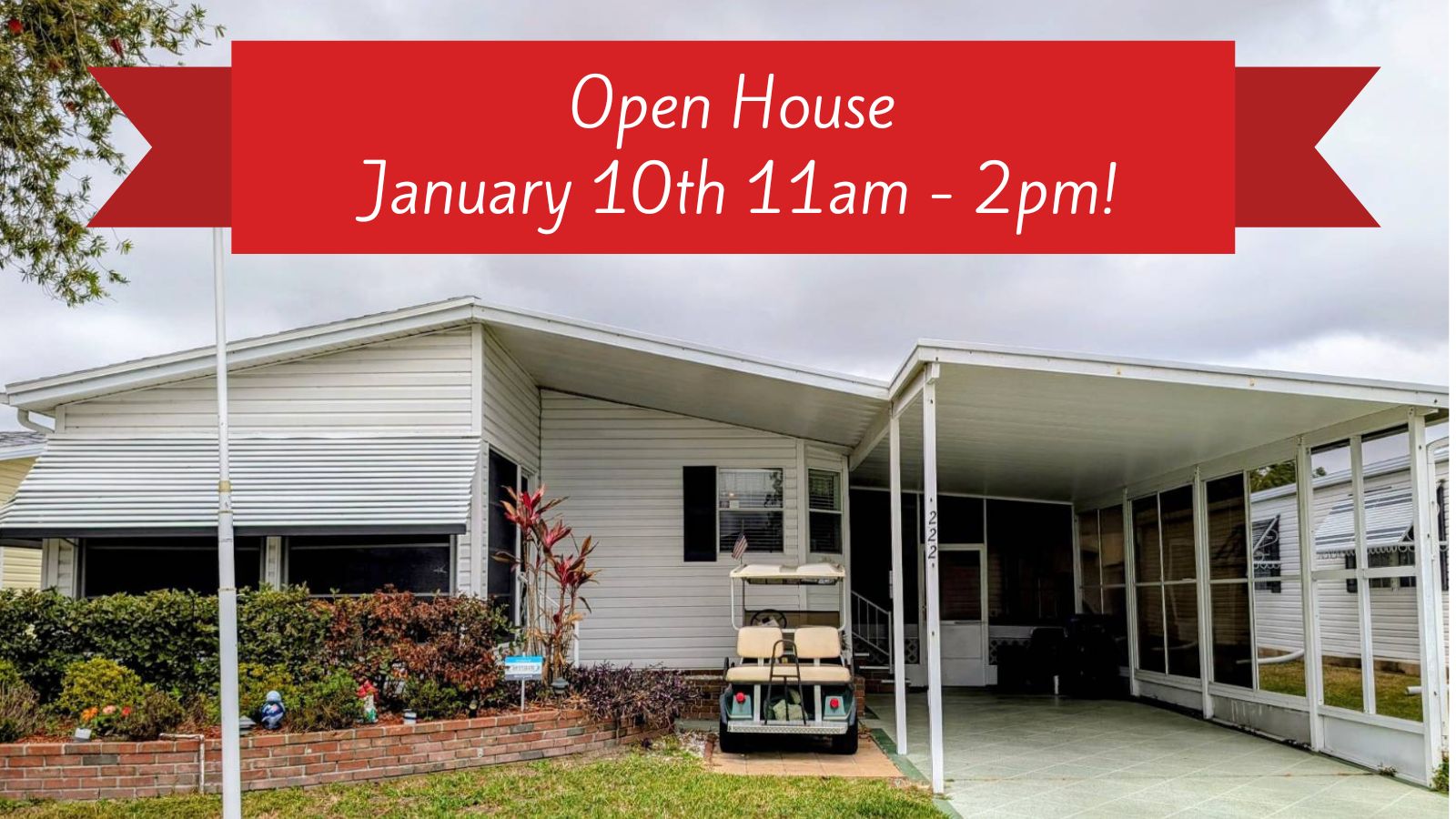 222 Hibiscus Way, Parrish, Florida 34219, 2 Bedrooms Bedrooms, ,2 BathroomsBathrooms,55-Plus Mobile Home,For Sale,Hibiscus Way,3524