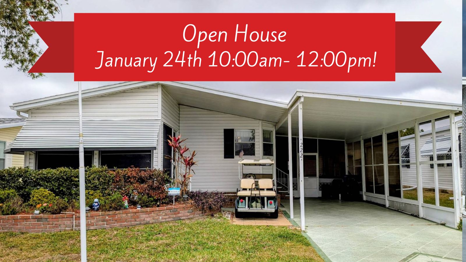 222 Hibiscus Way, Parrish, Florida 34219, 2 Bedrooms Bedrooms, ,2 BathroomsBathrooms,55-Plus Mobile Home,For Sale,Hibiscus Way,3524