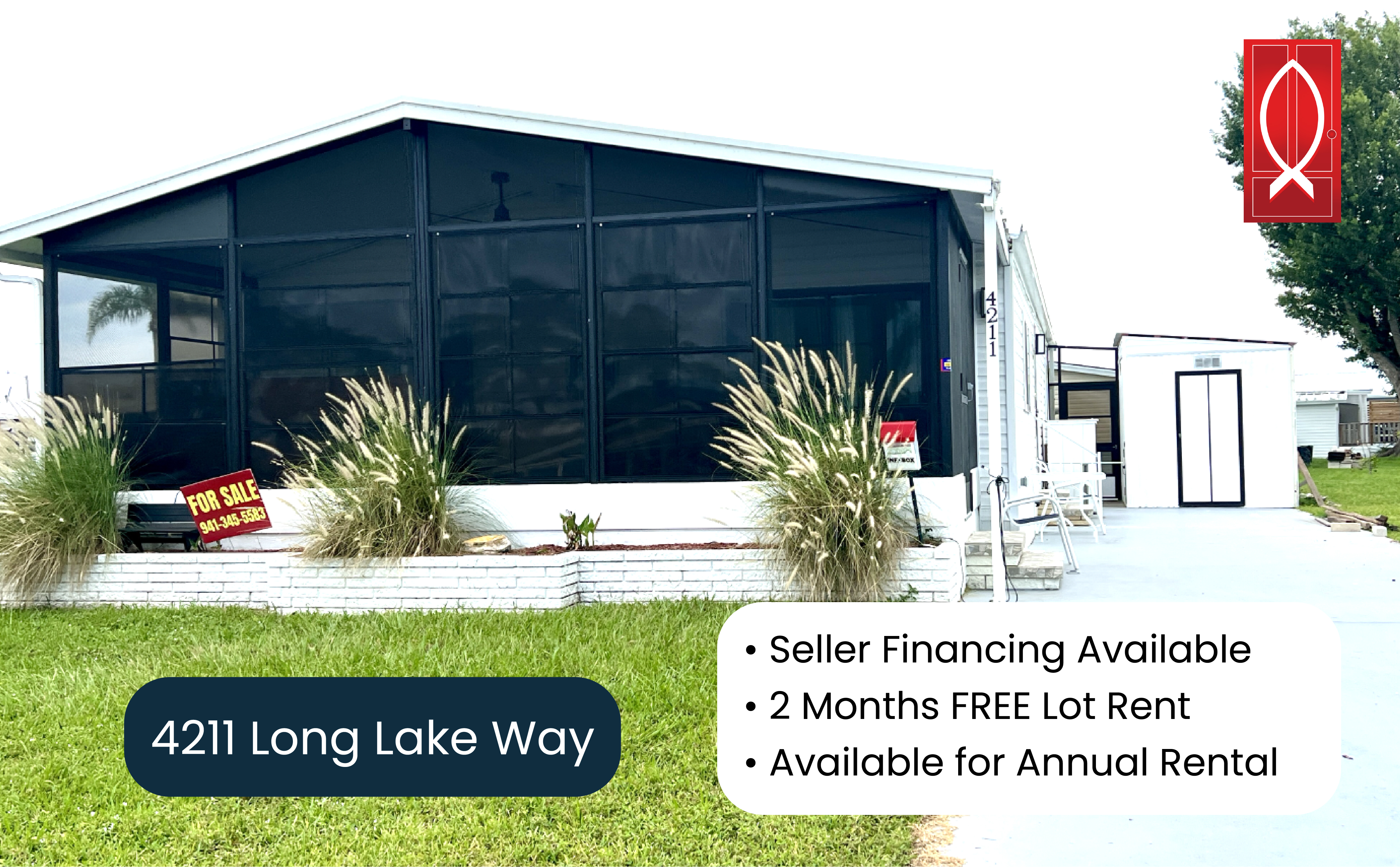 4211 Long Lake Way, Ellenton, Florida 34222, 2 Bedrooms Bedrooms, ,2 BathroomsBathrooms,55-Plus Mobile Home,For Sale,Long Lake,3574