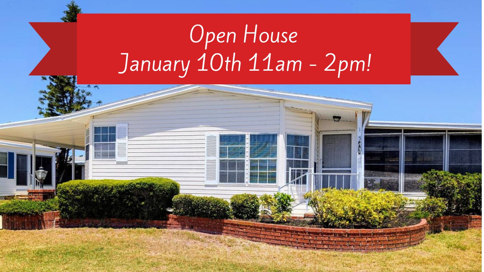 105 Palm Blvd, Parrish, Florida 34219, 2 Bedrooms Bedrooms, ,2 BathroomsBathrooms,55-Plus Mobile Home,For Sale,Palm Blvd,3744