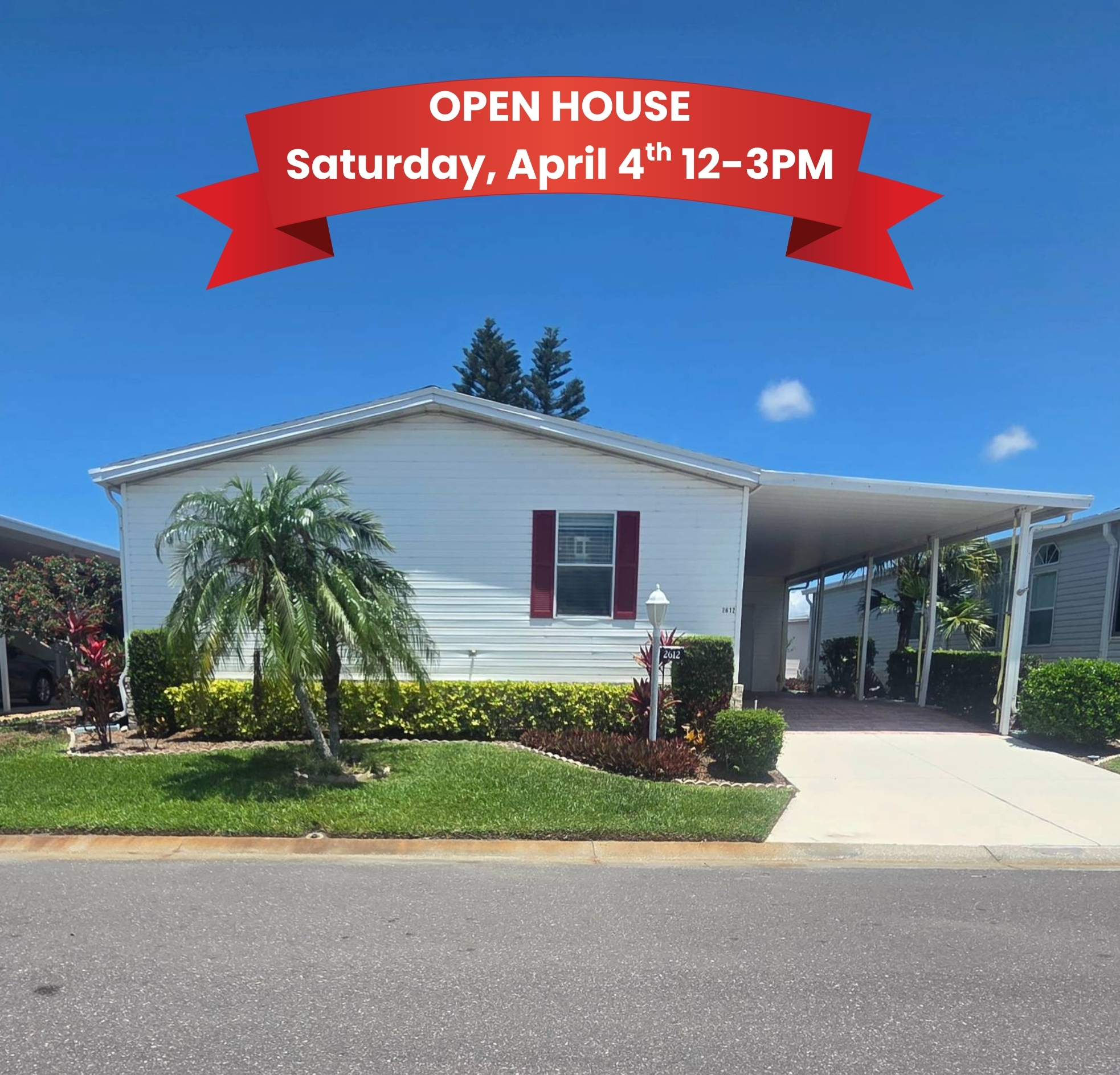 2612 87th Terrace East, Palmetto, Florida 34221, 3 Bedrooms Bedrooms, ,2 BathroomsBathrooms,55-Plus Mobile Home,For Sale,87th Terrace East,3784