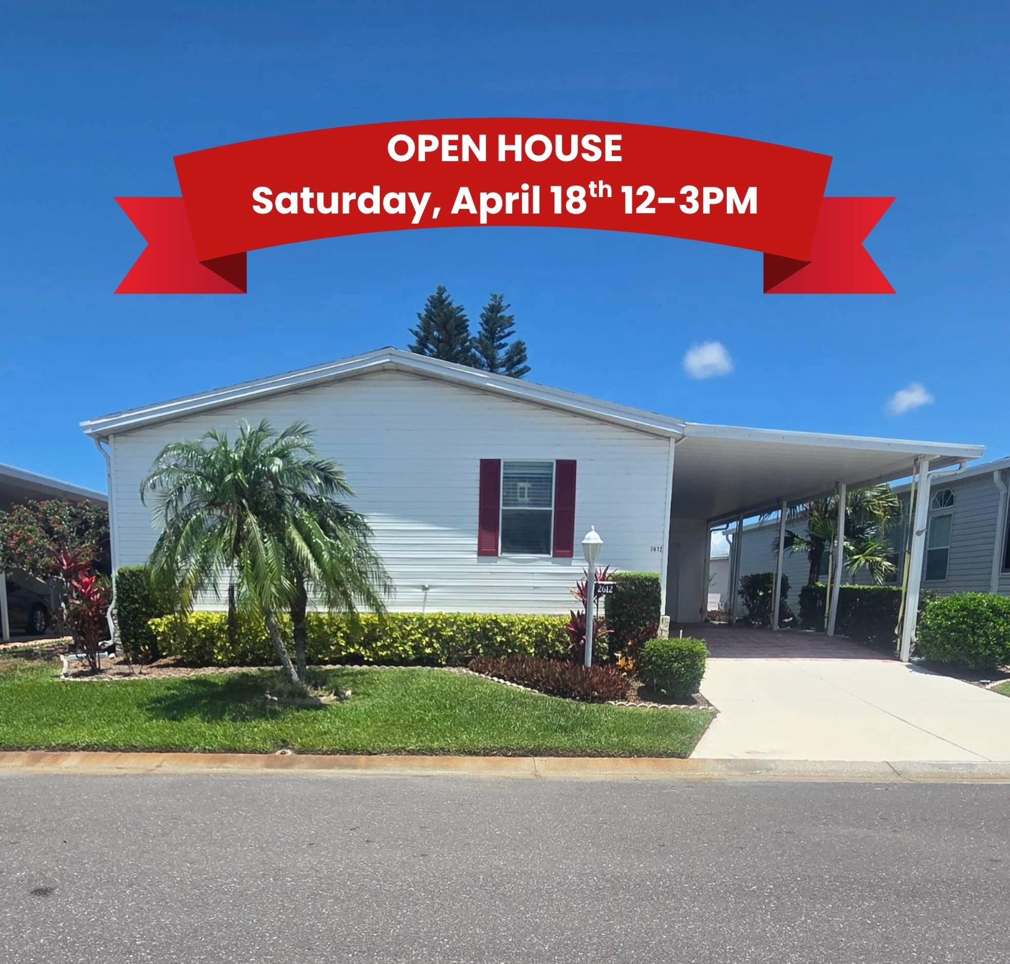 2612 87th Terrace East, Palmetto, Florida 34221, 3 Bedrooms Bedrooms, ,2 BathroomsBathrooms,55-Plus Mobile Home,For Sale,87th Terrace East,3784