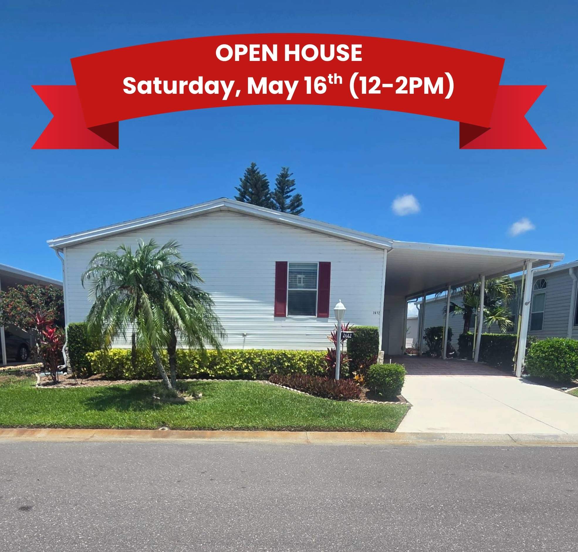2612 87th Terrace East, Palmetto, Florida 34221, 3 Bedrooms Bedrooms, ,2 BathroomsBathrooms,55-Plus Mobile Home,For Sale,87th Terrace East,3784