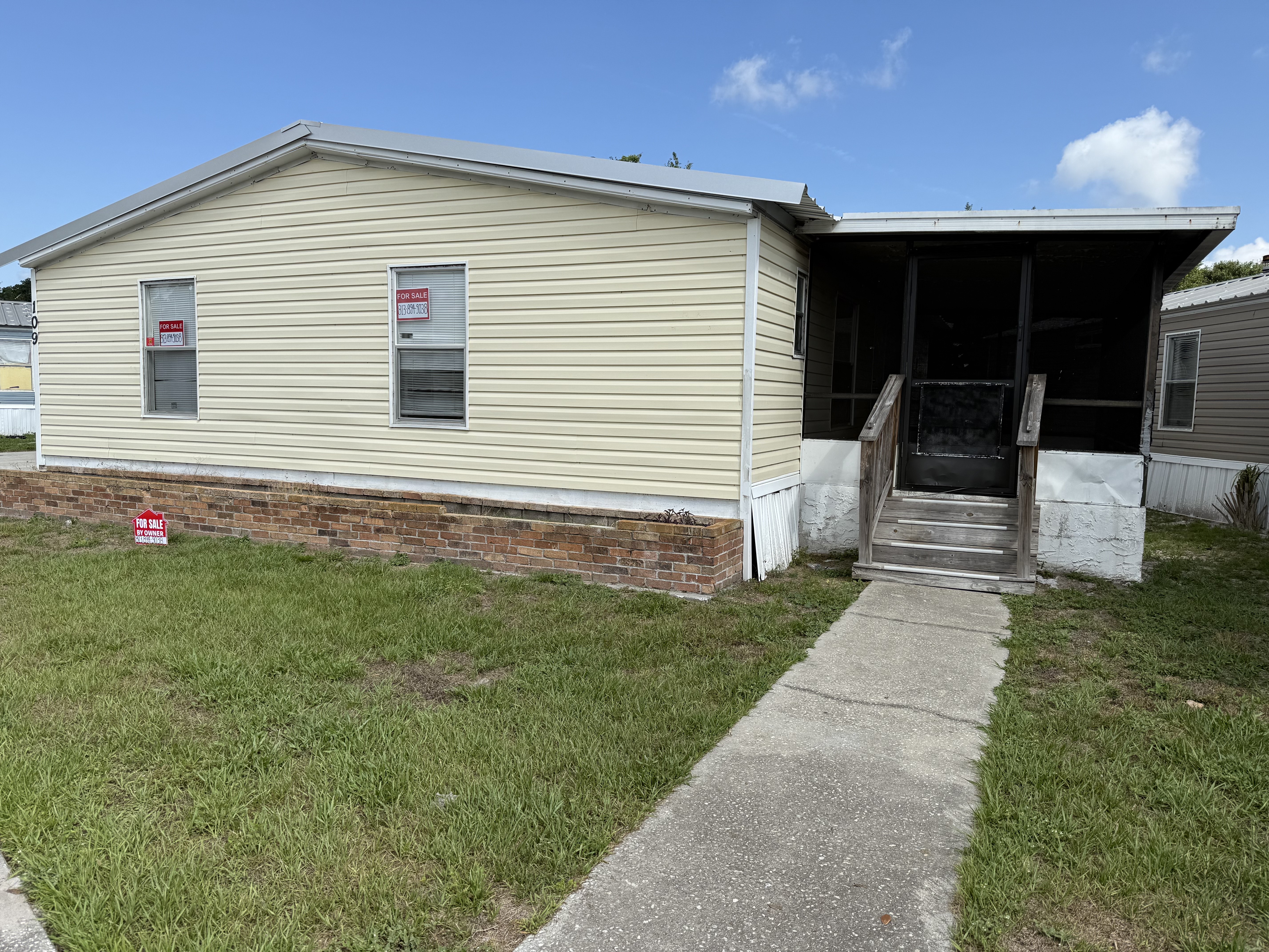 8750 Symmes Road, Lot 109, Gibsonton, Florida 33534, 3 Bedrooms Bedrooms, ,2 BathroomsBathrooms,All - Age Mobile Home,For Sale,Symmes Road, Lot 109,3901