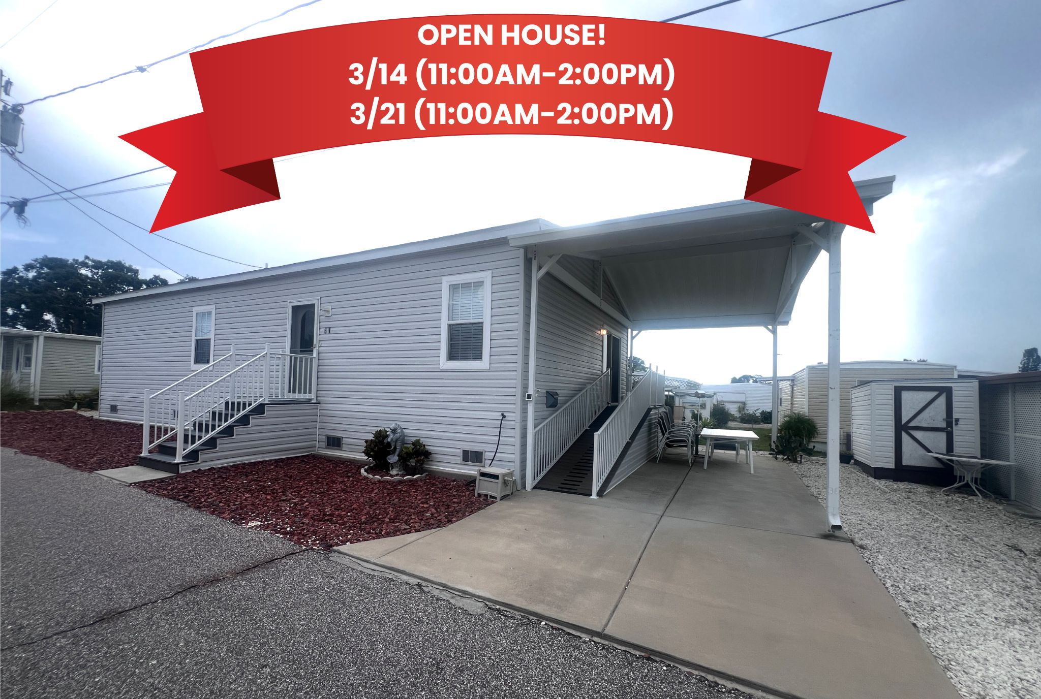 3300 Alt 19 N, Lot 31, Dunedin, Florida 34698, 2 Bedrooms Bedrooms, ,2 BathroomsBathrooms,55-Plus Mobile Home,For Sale,Alt 19 N, Lot 31,3936