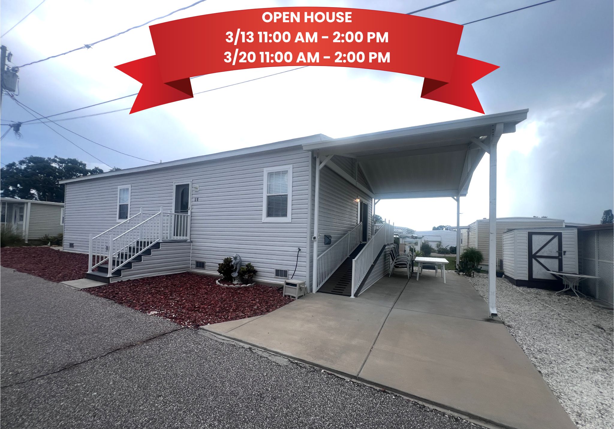 3300 Alt 19 N, Lot 31, Dunedin, Florida 34698, 2 Bedrooms Bedrooms, ,2 BathroomsBathrooms,55-Plus Mobile Home,For Sale,Alt 19 N, Lot 31,3936