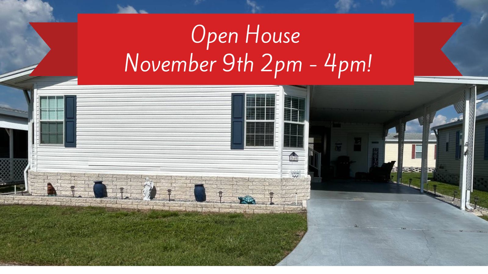 2640 Brynwood Drive, New Port Richey, Florida 34655, 3 Bedrooms Bedrooms, ,2 BathroomsBathrooms,55-Plus Mobile Home,For Sale,Brynwood Drive,3967