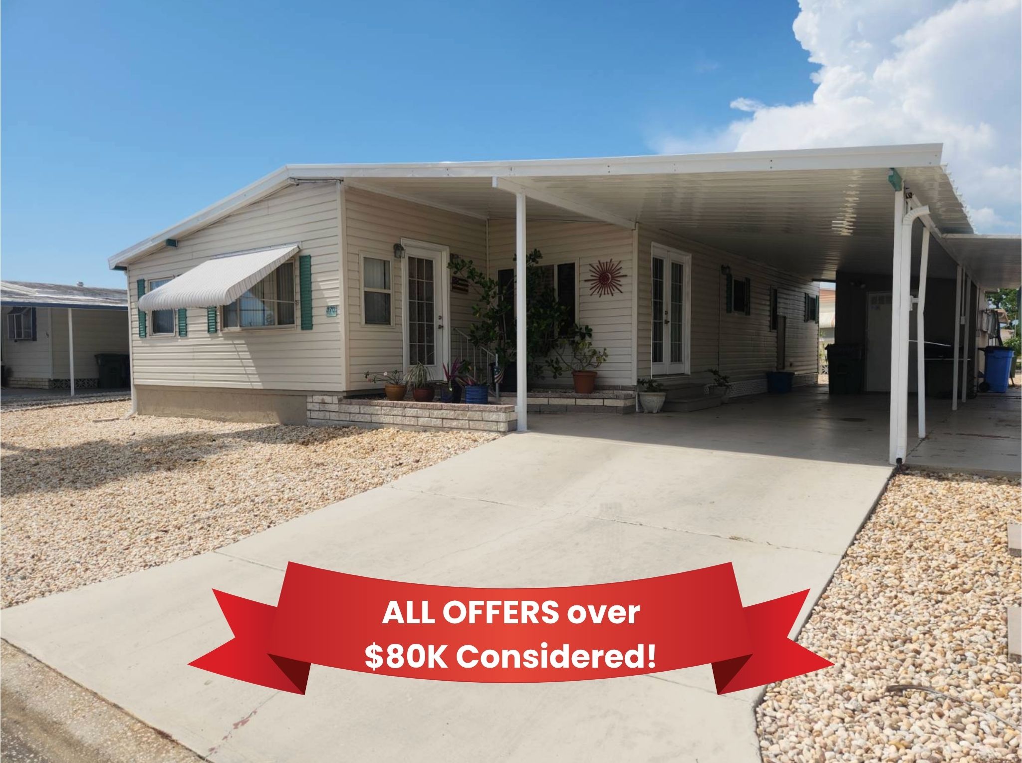 3901 71st St West, Lot 170, Bradenton, Florida 34209, 2 Bedrooms Bedrooms, ,2 BathroomsBathrooms,55-Plus Mobile Home,For Sale,71st St West, Lot 170,3987