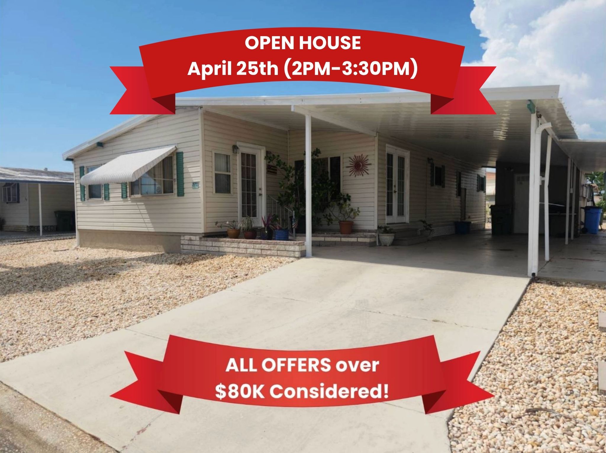 3901 71st St West, Lot 170, Bradenton, Florida 34209, 2 Bedrooms Bedrooms, ,2 BathroomsBathrooms,55-Plus Mobile Home,For Sale,71st St West, Lot 170,3987