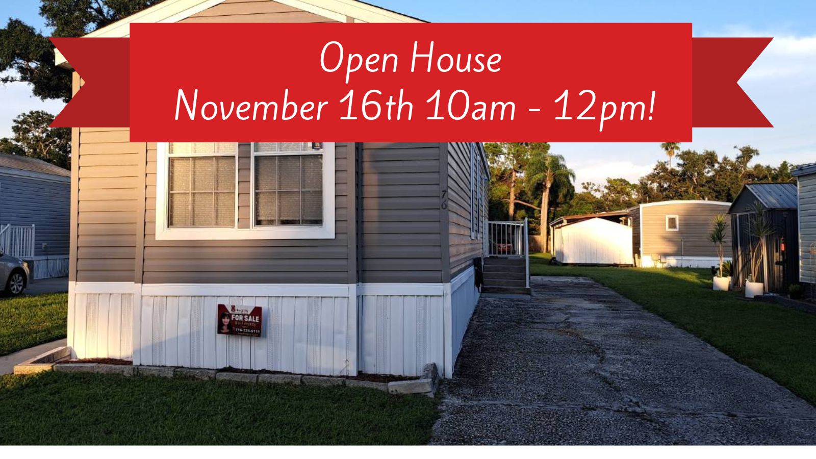 6030 150th Avenue N, Lot 76, Clearwater, Florida 33760, 2 Bedrooms Bedrooms, ,1.5 BathroomsBathrooms,All - Age Mobile Home,For Sale,150th Avenue N, Lot 76,4022