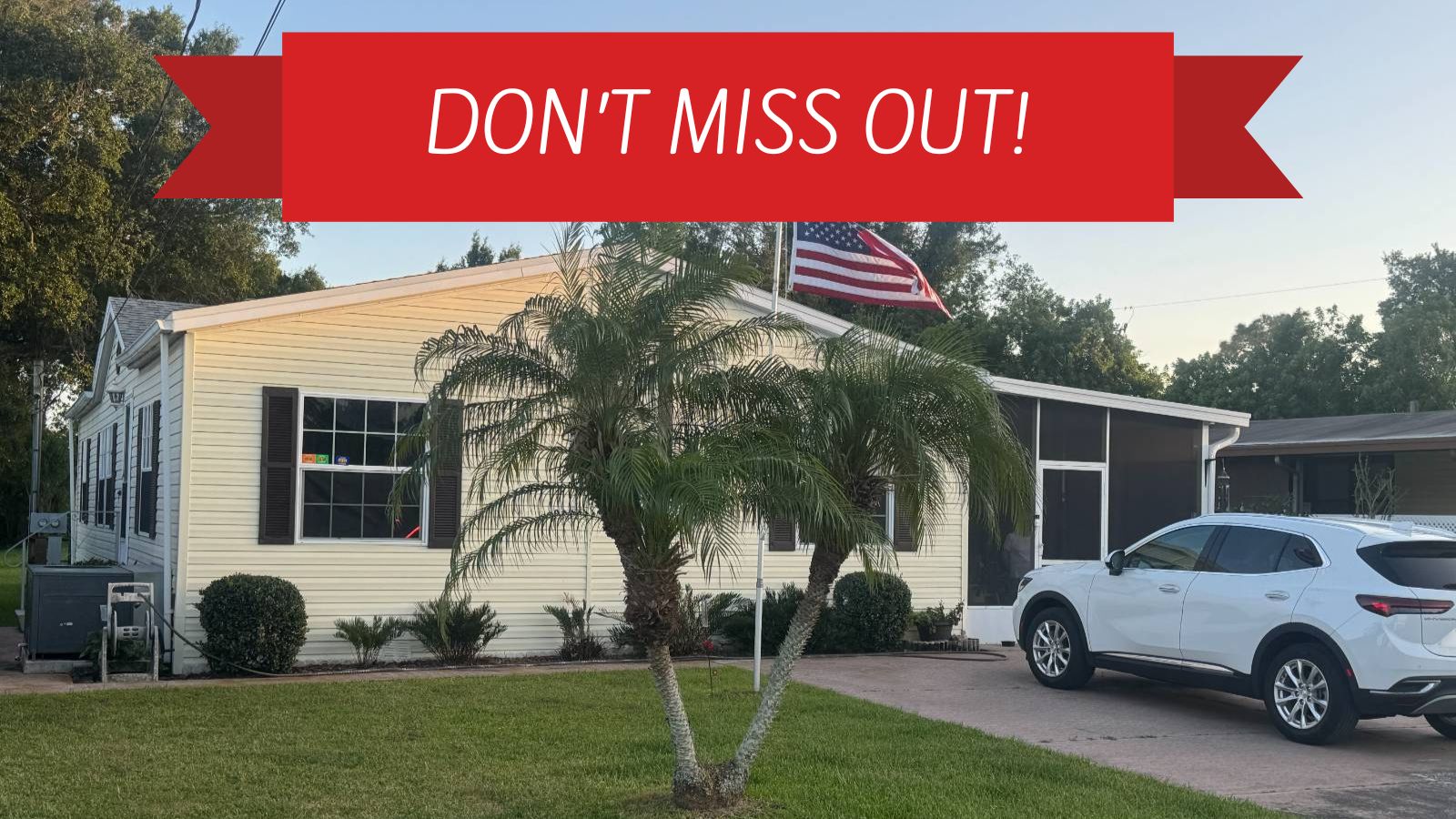 3305 Skyview Drive, Lot 22, Lakeland, Florida 33801, 3 Bedrooms Bedrooms, ,2 BathroomsBathrooms,55-Plus Mobile Home,For Sale,Skyview Drive, Lot 22,4030