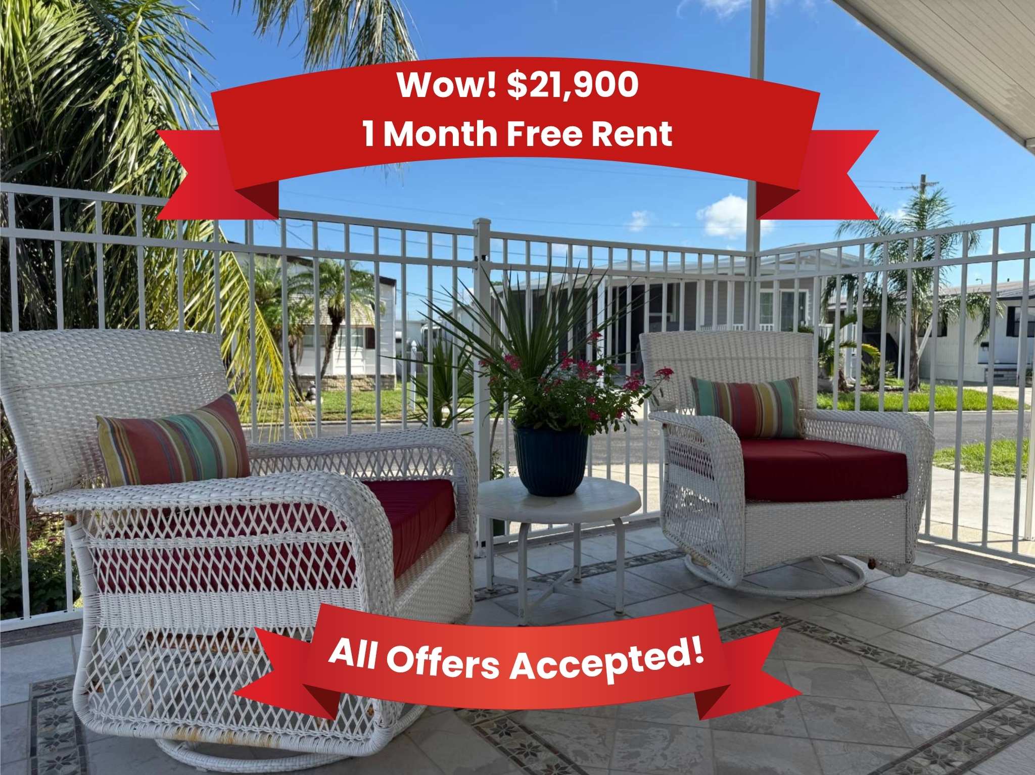 508 44th Avenue East, Lot K3, Bradenton, Florida 34203, 2 Bedrooms Bedrooms, ,2 BathroomsBathrooms,55-Plus Mobile Home,Open House,44th Avenue East, Lot K3,4083