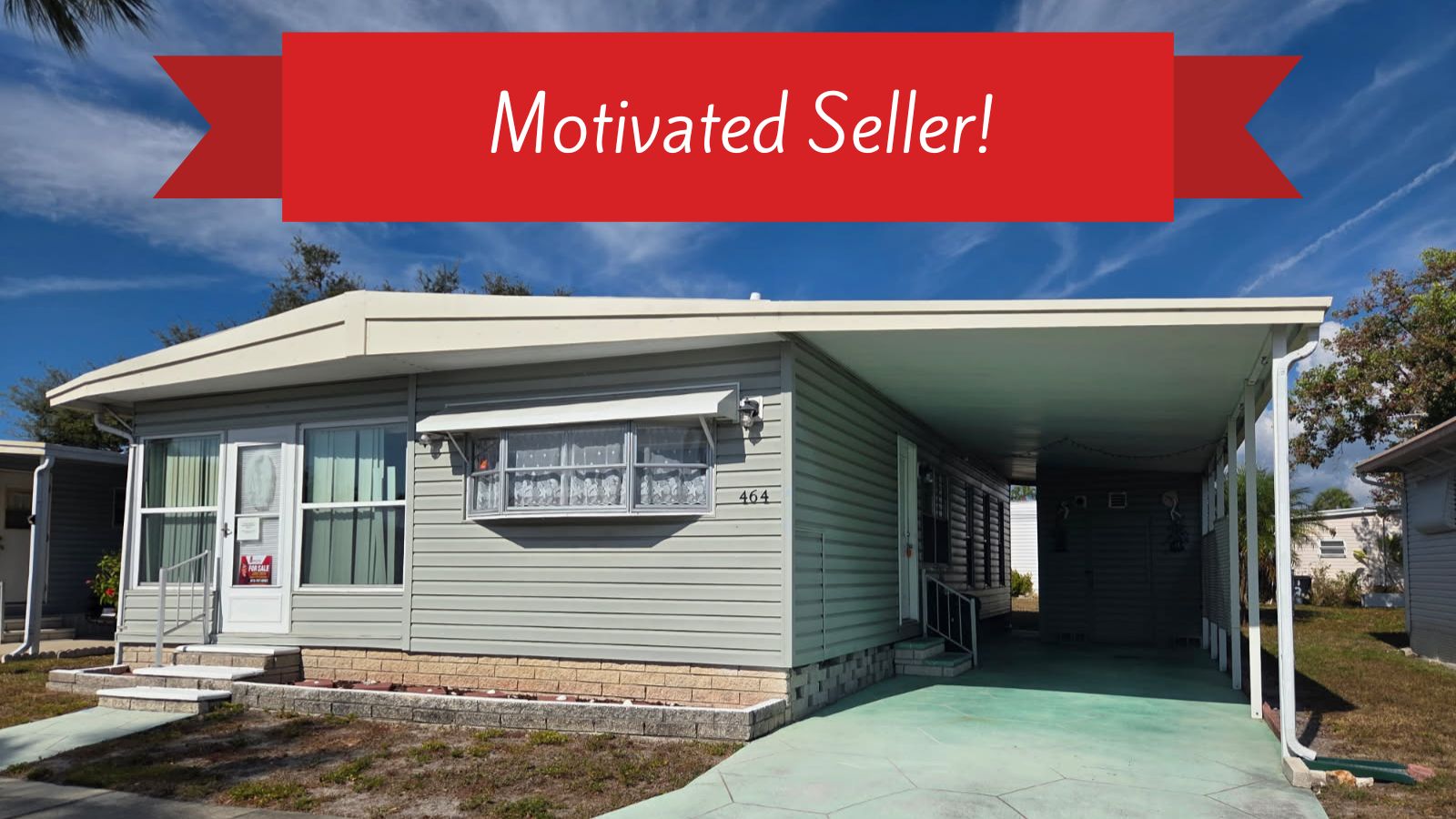 464 Golden Gate Drive, Largo, Florida 33770, 2 Bedrooms Bedrooms, ,2 BathroomsBathrooms,55-Plus Mobile Home,For Sale,Golden Gate Drive,4090