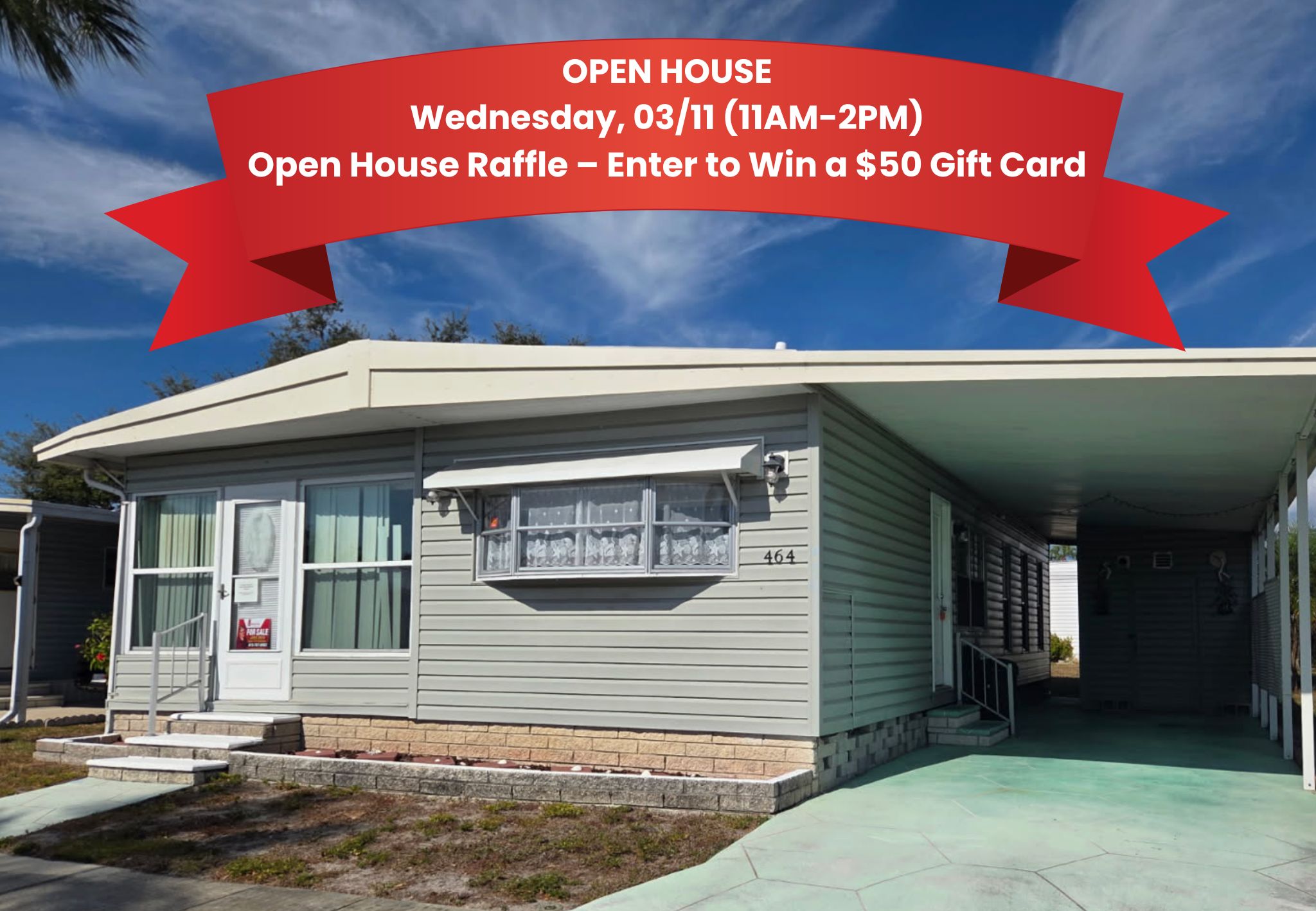 464 Golden Gate Drive, Largo, Florida 33770, 2 Bedrooms Bedrooms, ,2 BathroomsBathrooms,55-Plus Mobile Home,For Sale,Golden Gate Drive,4090