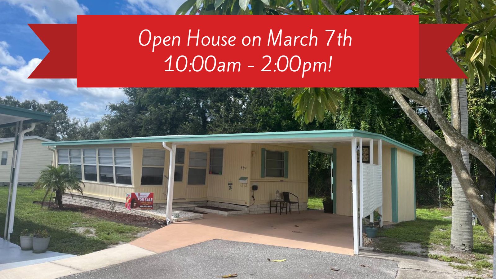 2550 State Road 580, Lot 294, Clearwater, Florida 33761, 2 Bedrooms Bedrooms, ,2 BathroomsBathrooms,55-Plus Mobile Home,For Sale,State Road 580, Lot 294,4091