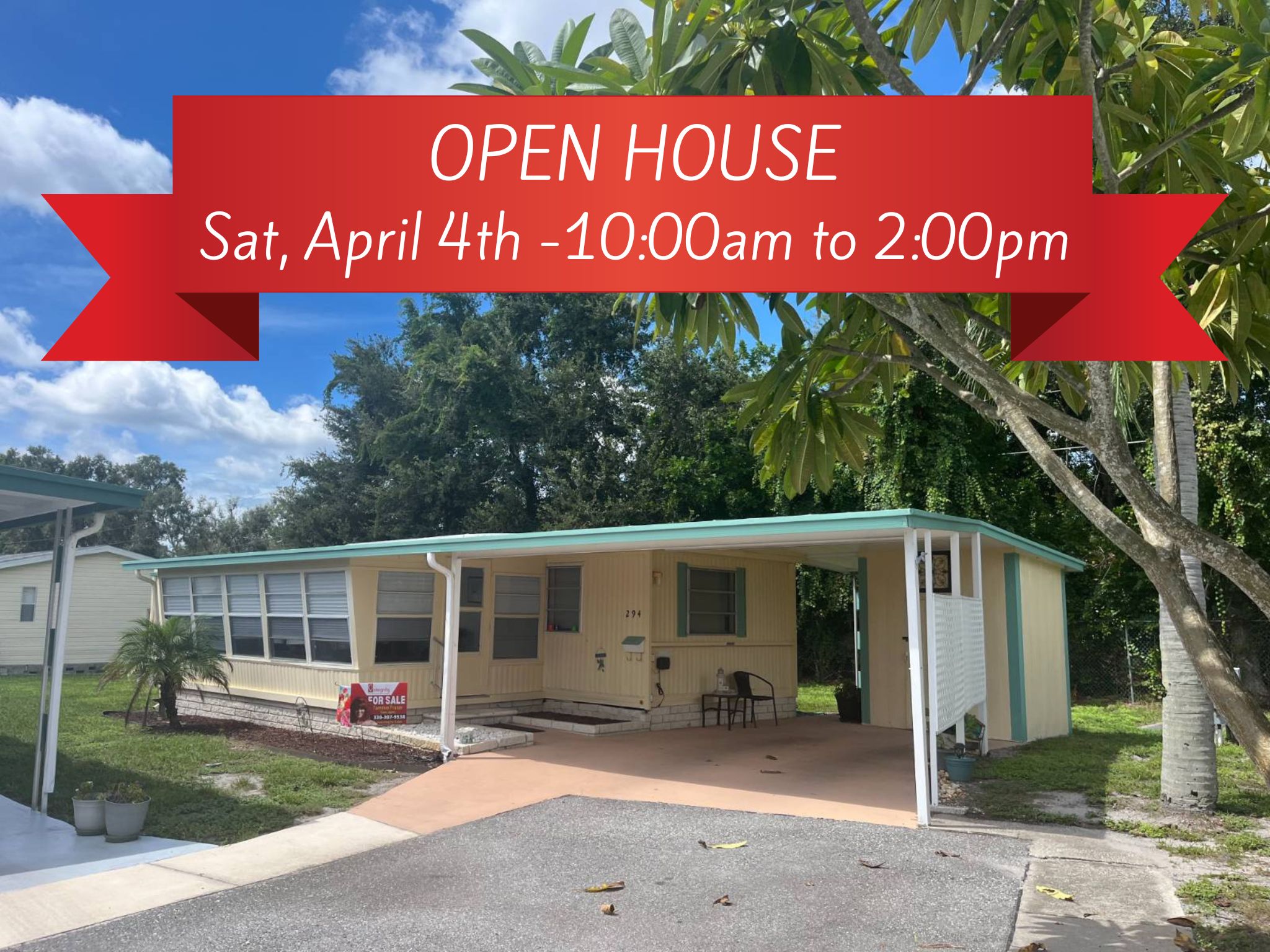 2550 State Road 580, Lot 294, Clearwater, Florida 33761, 2 Bedrooms Bedrooms, ,2 BathroomsBathrooms,55-Plus Mobile Home,For Sale,State Road 580, Lot 294,4091