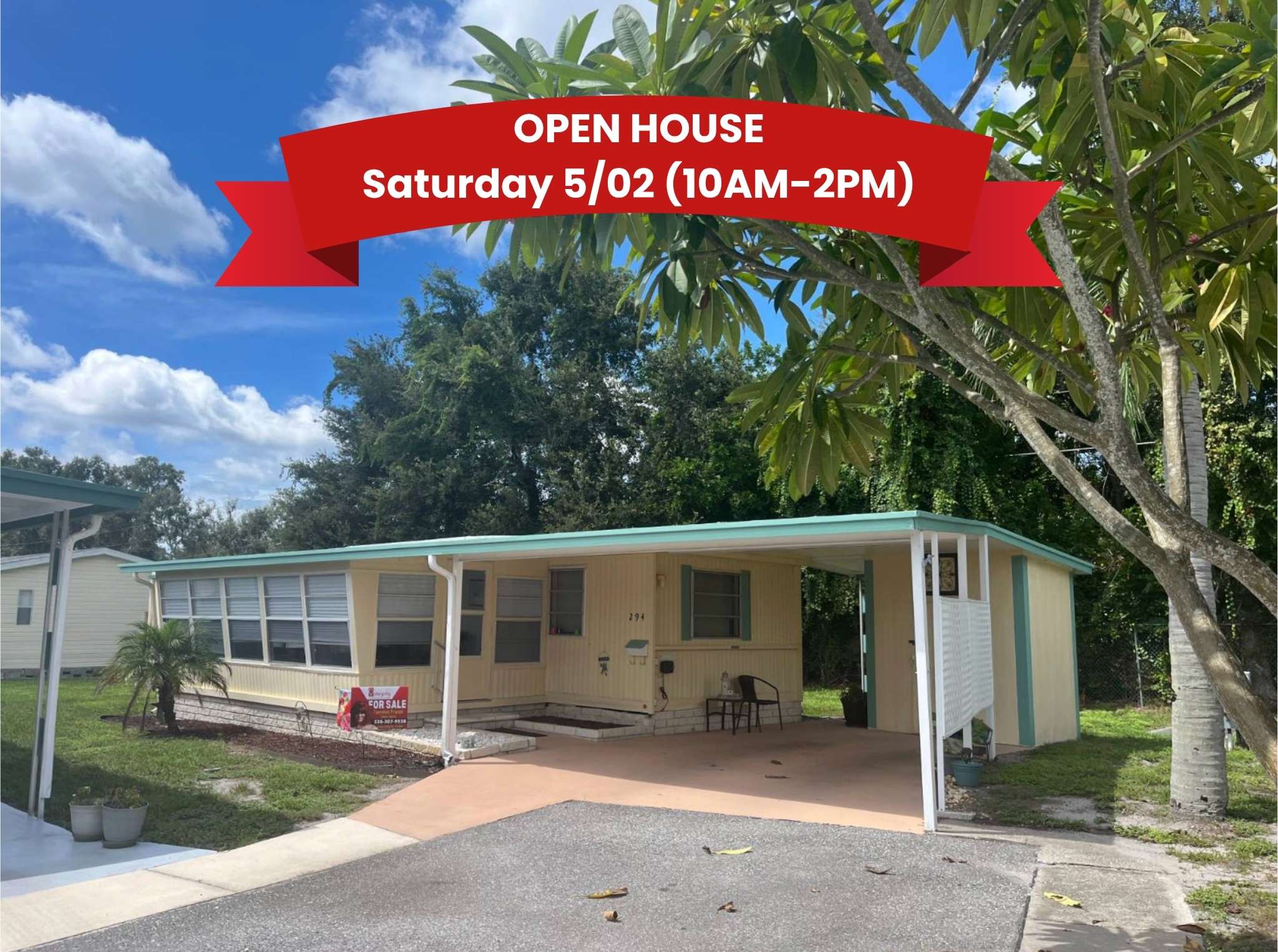 2550 State Road 580, Lot 294, Clearwater, Florida 33761, 2 Bedrooms Bedrooms, ,2 BathroomsBathrooms,55-Plus Mobile Home,For Sale,State Road 580, Lot 294,4091