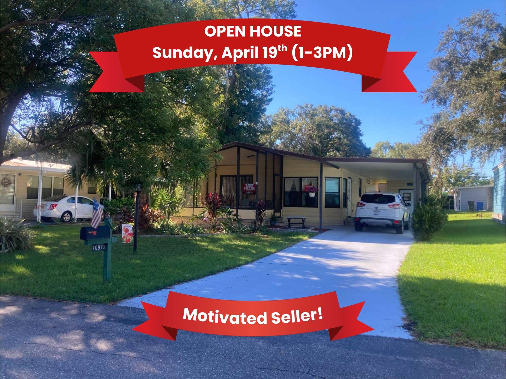 10910 Whispering Oaks Circle, Riverview, Florida 33569, 2 Bedrooms Bedrooms, ,2 BathroomsBathrooms,55-Plus Mobile Home,For Sale,Whispering Oaks Circle,4121