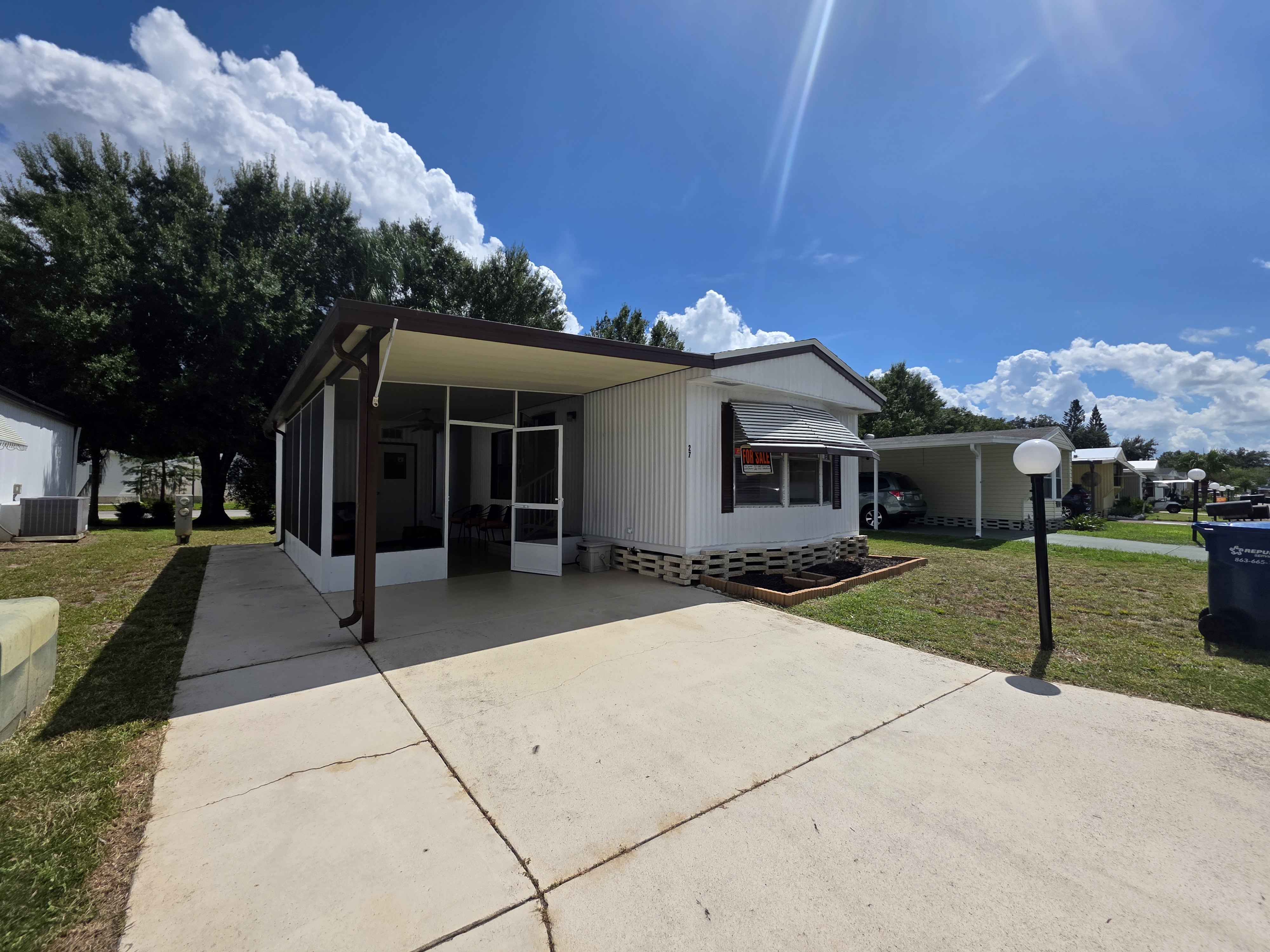 27 Butler Blvd, Haines City, Florida 33844, 2 Bedrooms Bedrooms, ,1.5 BathroomsBathrooms,55-Plus Mobile Home,For Sale,Butler Blvd,4143