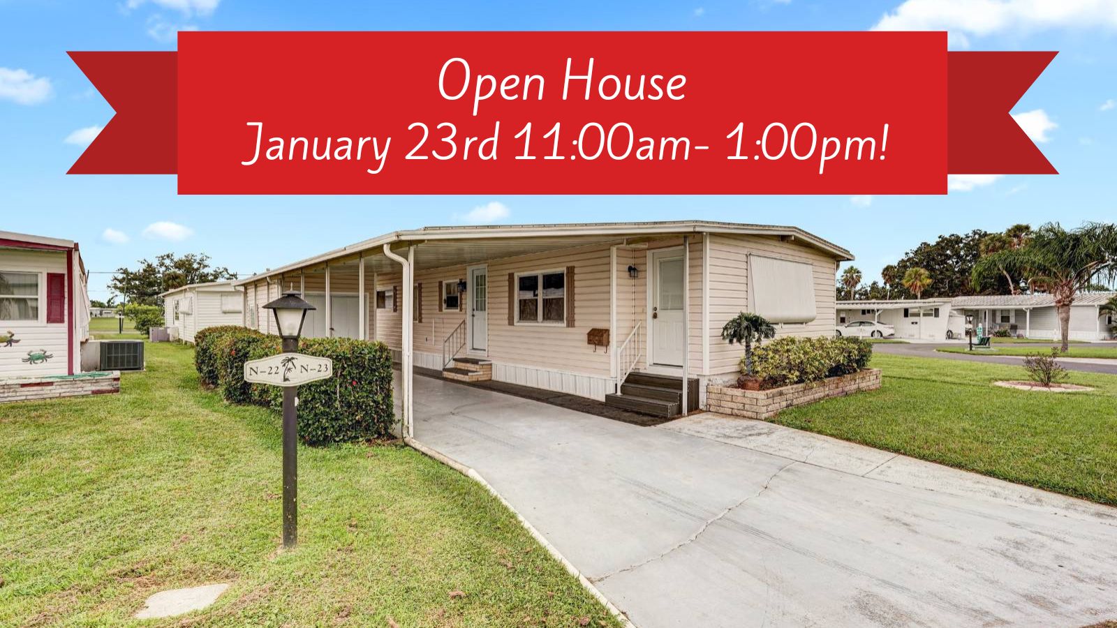 508 44th Ave E, Lot N23, Bradenton, Florida 34203, 2 Bedrooms Bedrooms, ,1.5 BathroomsBathrooms,55-Plus Mobile Home,For Sale,44th Ave E, Lot N23,4173