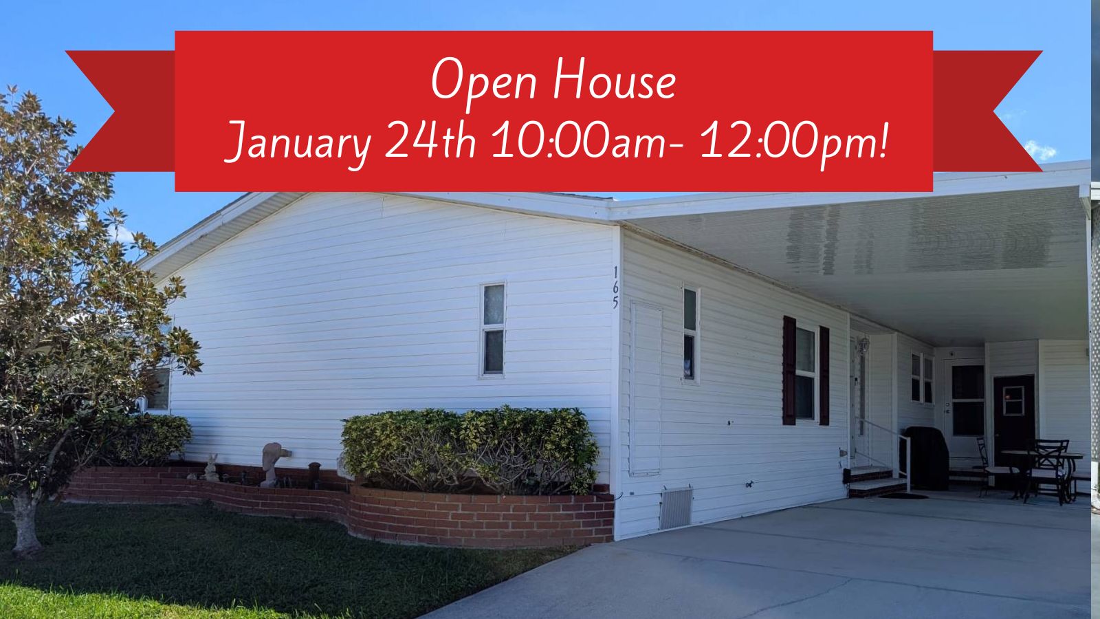 165 Begonia Terrace, Parrish, Florida 34219, 3 Bedrooms Bedrooms, ,2 BathroomsBathrooms,55-Plus Mobile Home,For Sale,Begonia Terrace,4211