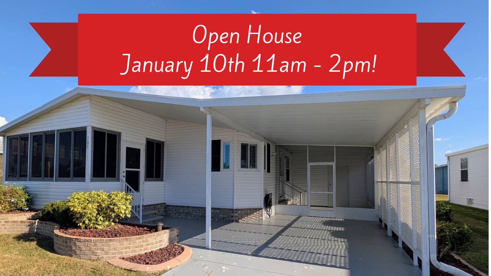 105 Jacaranda Way, Parrish, Florida 34219, 2 Bedrooms Bedrooms, ,2 BathroomsBathrooms,55-Plus Mobile Home,For Sale,Jacaranda Way,4217