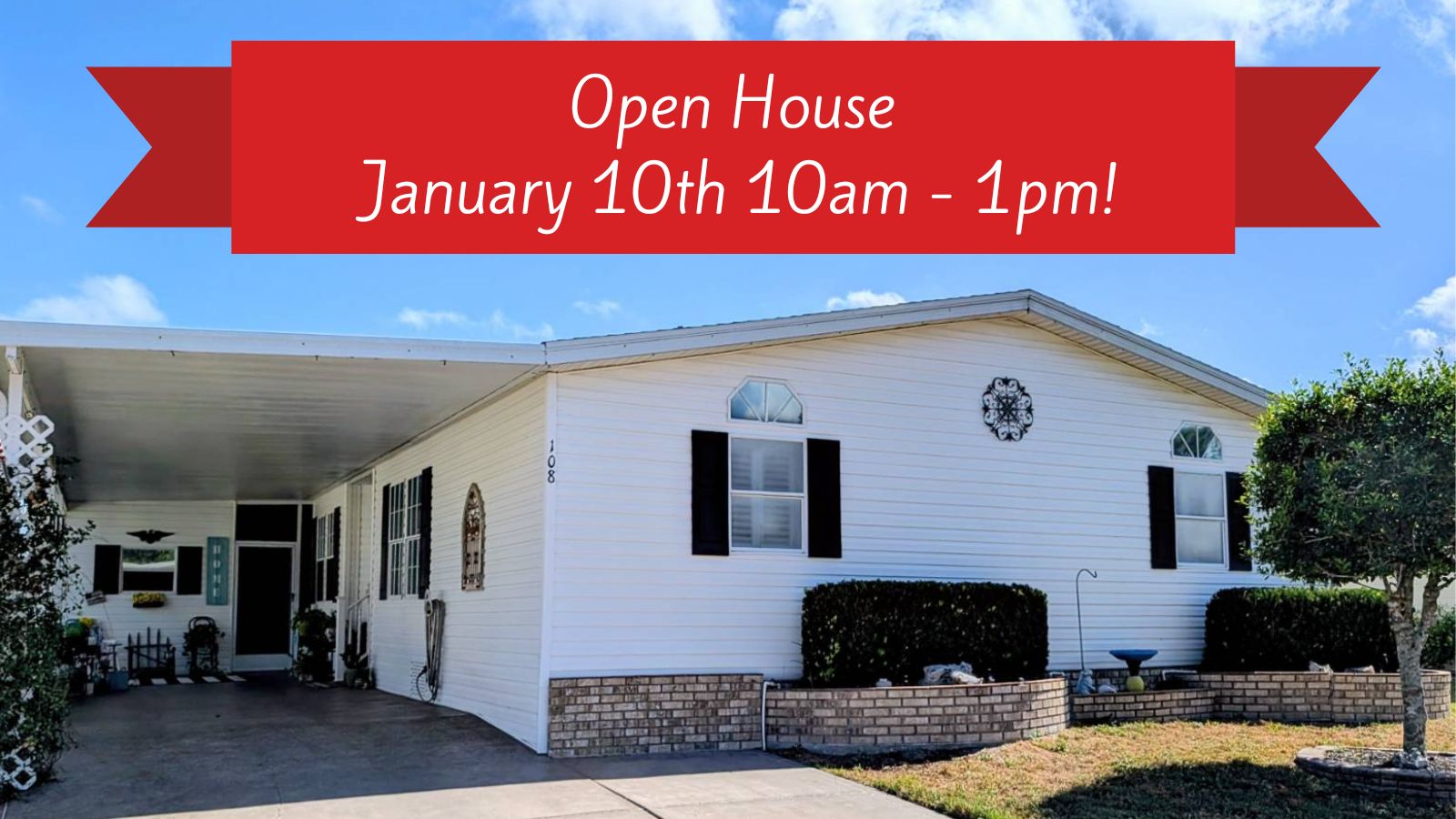 108 Tiger Lilly Drive, Parrish, Florida 34219, 2 Bedrooms Bedrooms, ,3 BathroomsBathrooms,55-Plus Mobile Home,For Sale,Tiger Lilly Drive,4228