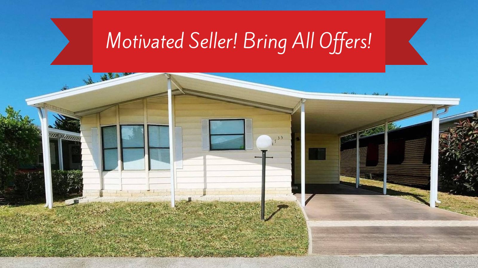 4733 12th St Ct E, Bradenton, Florida 34203, 2 Bedrooms Bedrooms, ,2 BathroomsBathrooms,55-Plus Mobile Home,For Sale,12th St Ct E,4229