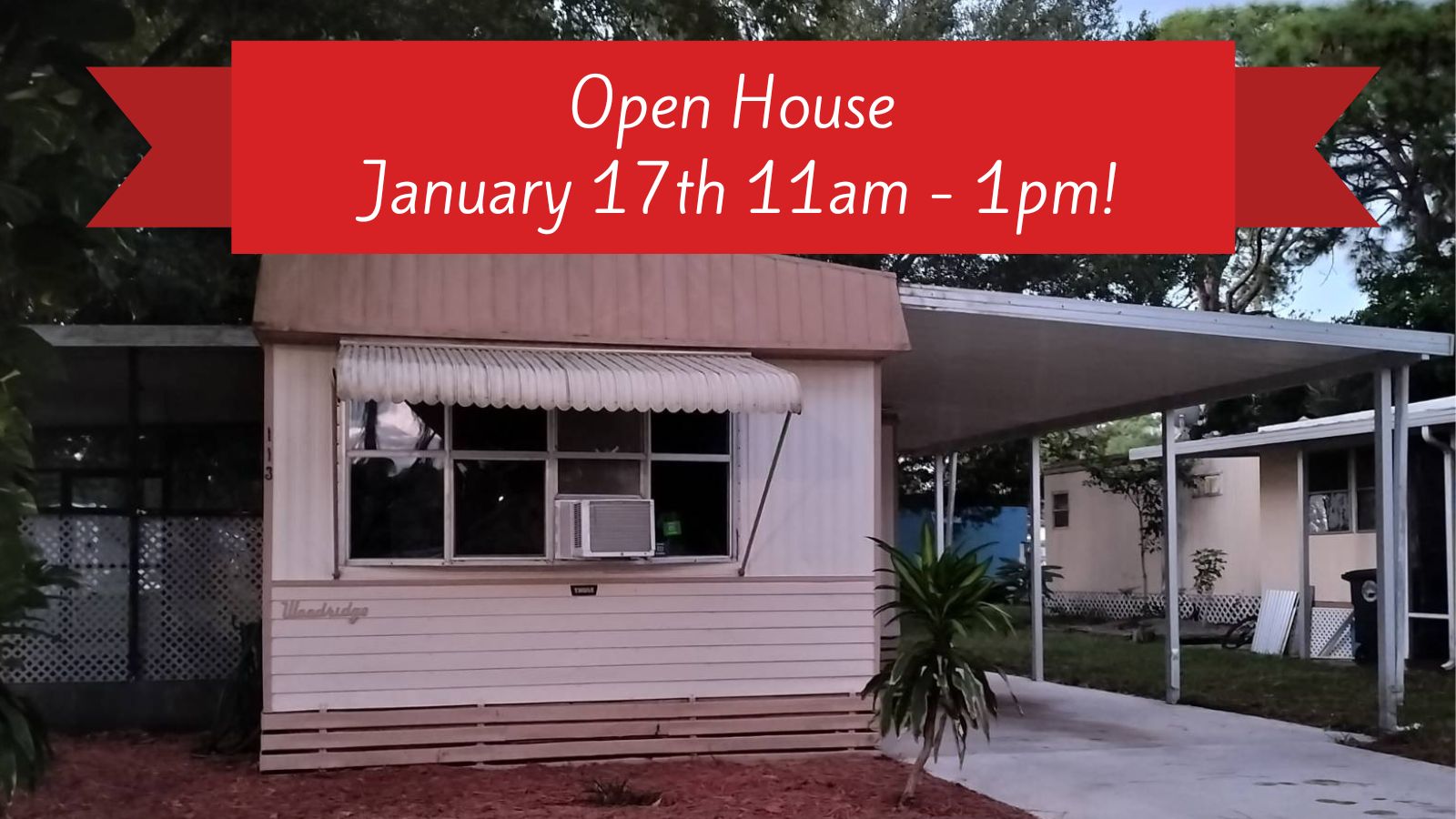 345 E Weatherbee Road, Lot 113, Ft Pierce, Florida 34982, 2 Bedrooms Bedrooms, ,2 BathroomsBathrooms,All - Age Mobile Home,For Sale,E Weatherbee Road, Lot 113,4243