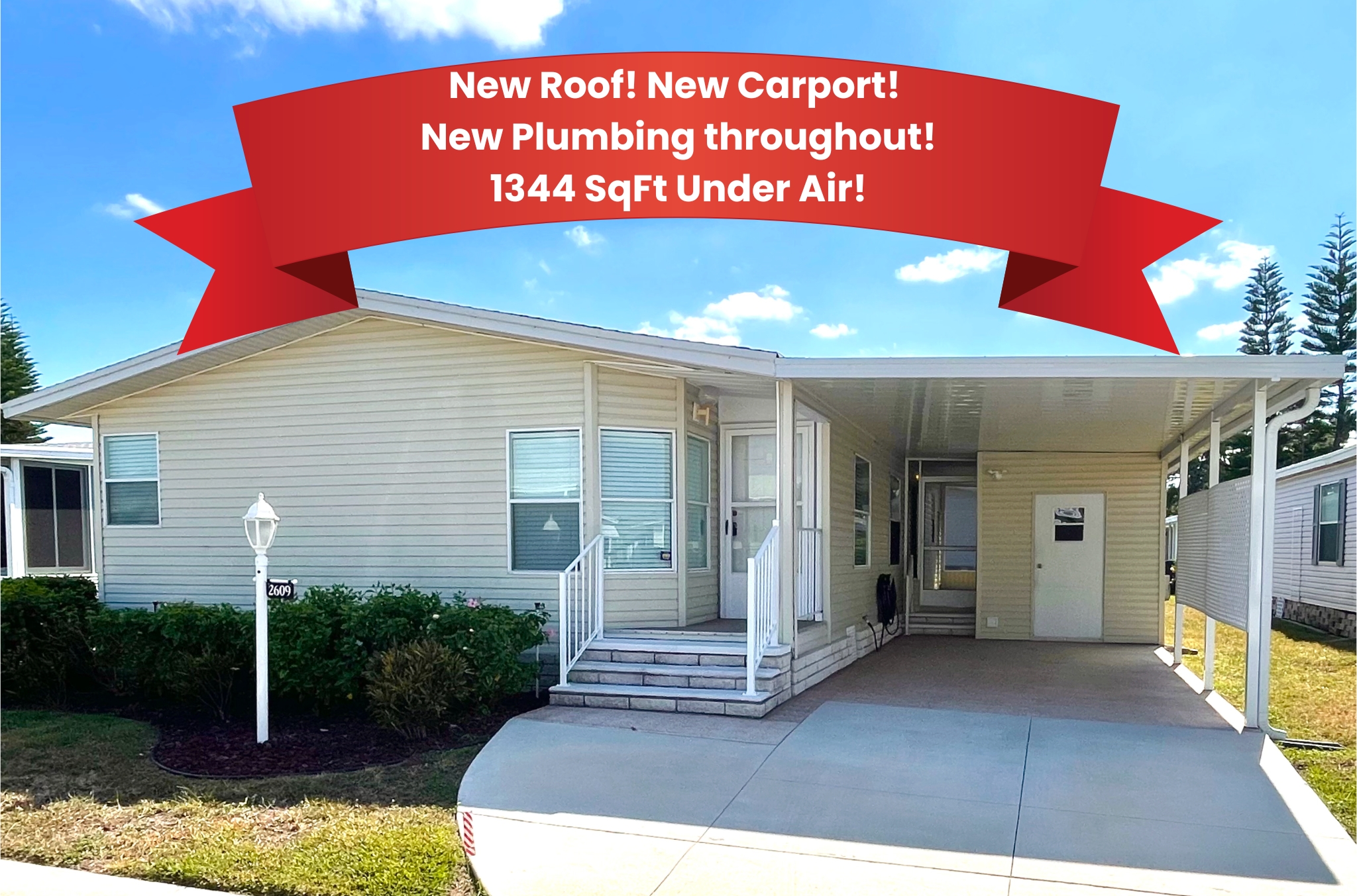 2609 86th Lane E, Palmetto, Florida 34221, 2 Bedrooms Bedrooms, ,2 BathroomsBathrooms,55-Plus Mobile Home,For Sale,86th Lane E,4245