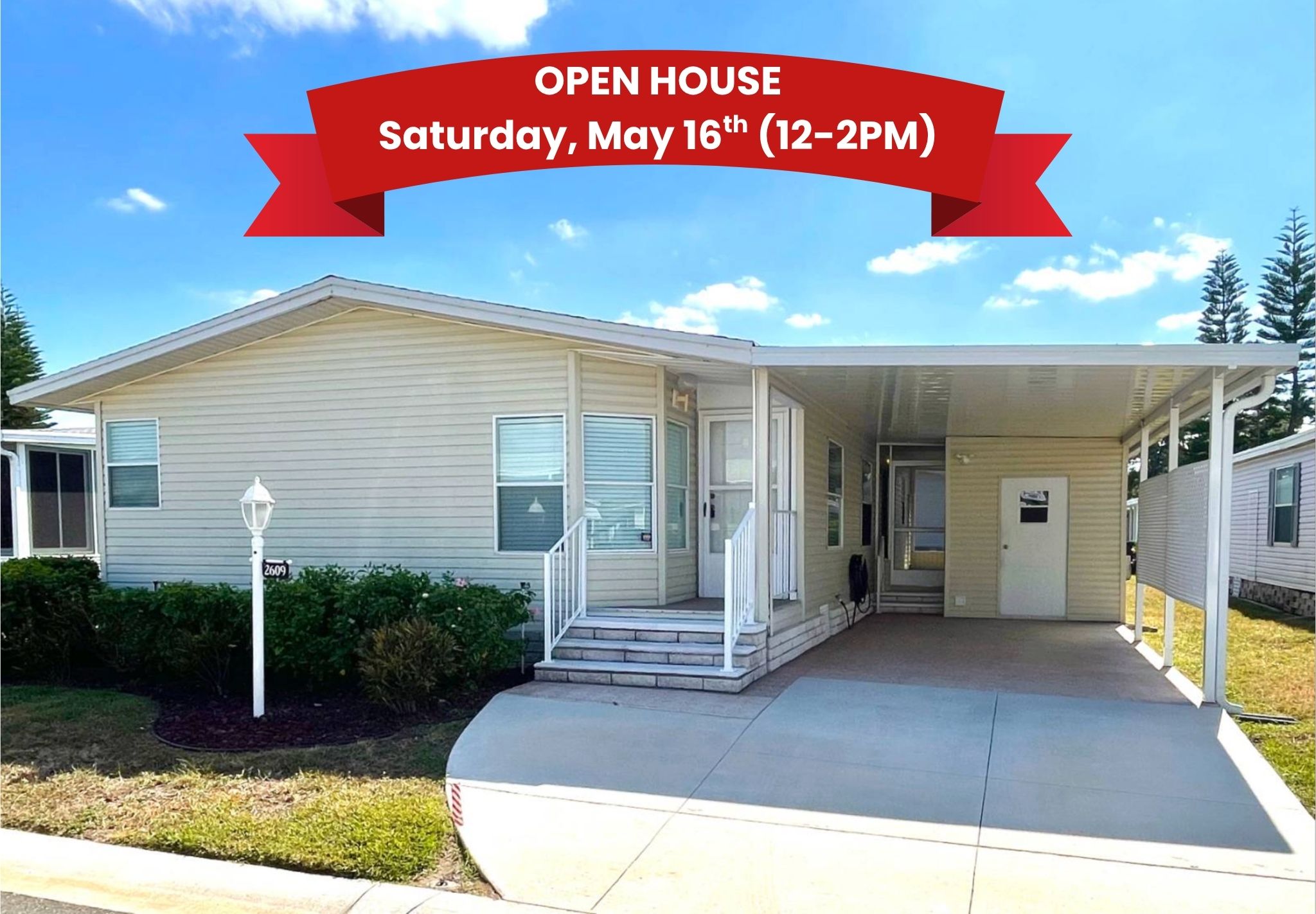 2609 86th Lane E, Palmetto, Florida 34221, 2 Bedrooms Bedrooms, ,2 BathroomsBathrooms,55-Plus Mobile Home,For Sale,86th Lane E,4245