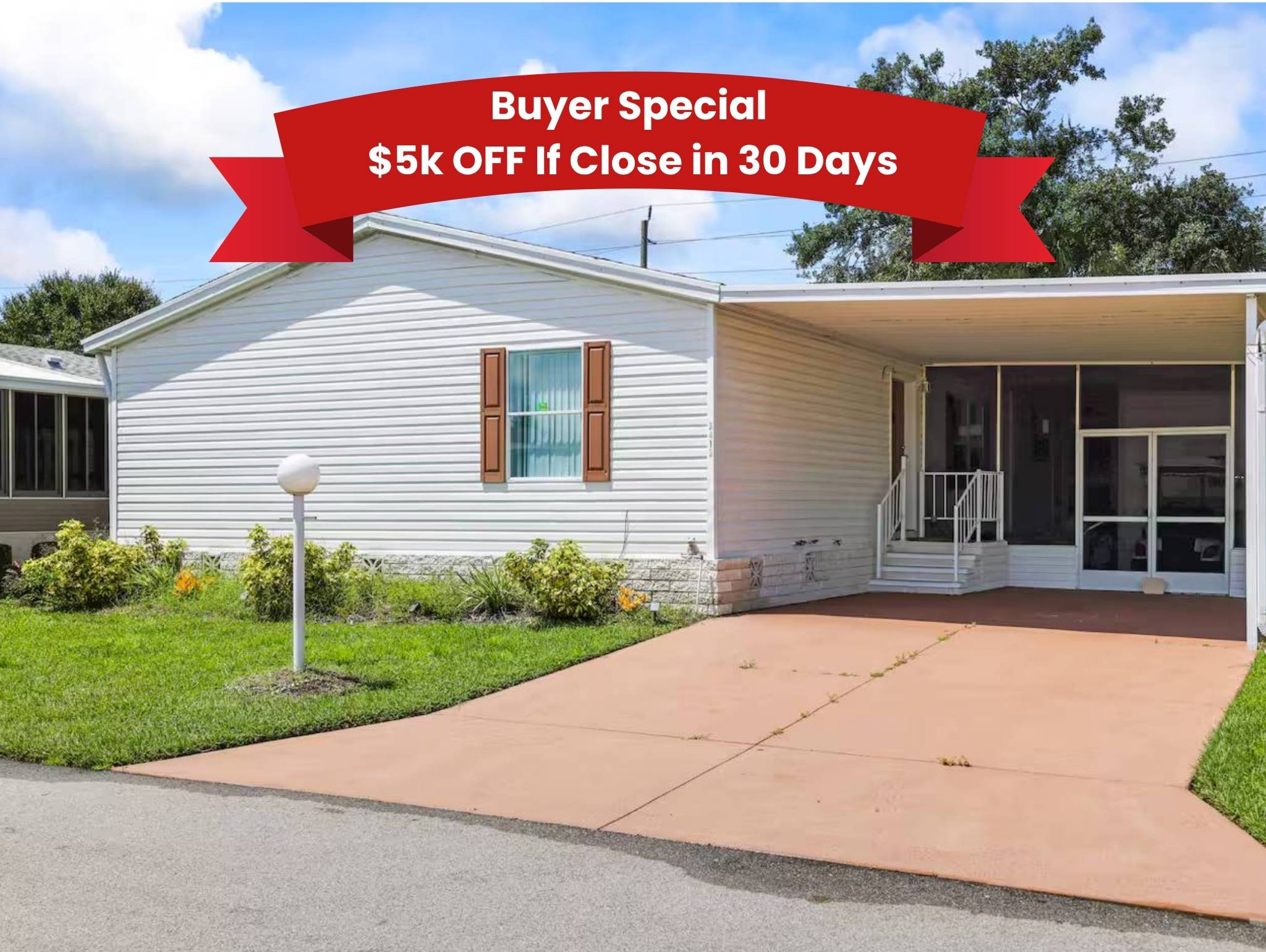 3413 Stephanie Lane, Ellenton, Florida 34222, 3 Bedrooms Bedrooms, ,2 BathroomsBathrooms,55-Plus Mobile Home,For Sale,Stephanie Lane,4249