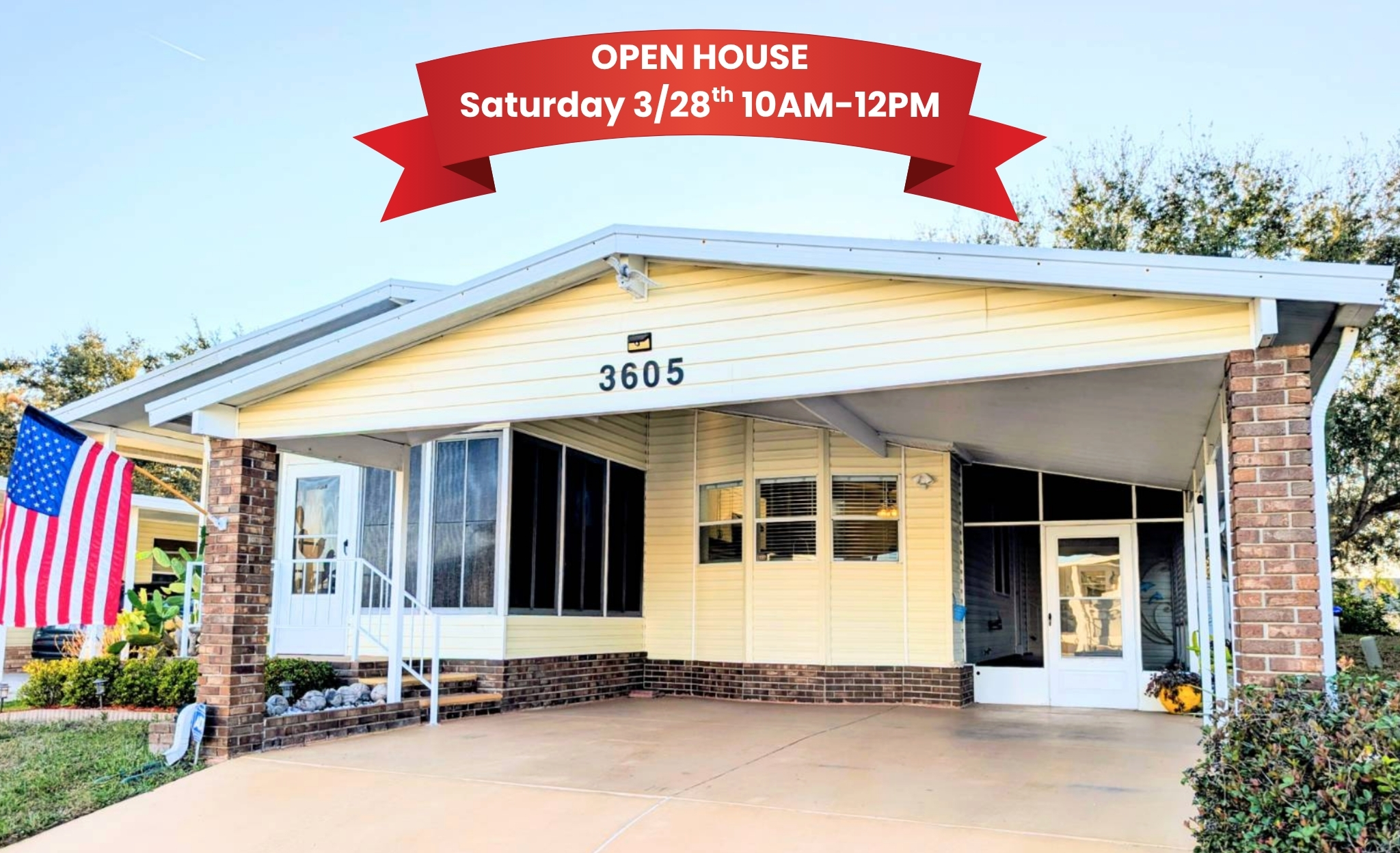 3605 Asbury Drive, Parrish, Florida 34219, 2 Bedrooms Bedrooms, ,2 BathroomsBathrooms,55-Plus Mobile Home,For Sale,Asbury Drive,4251