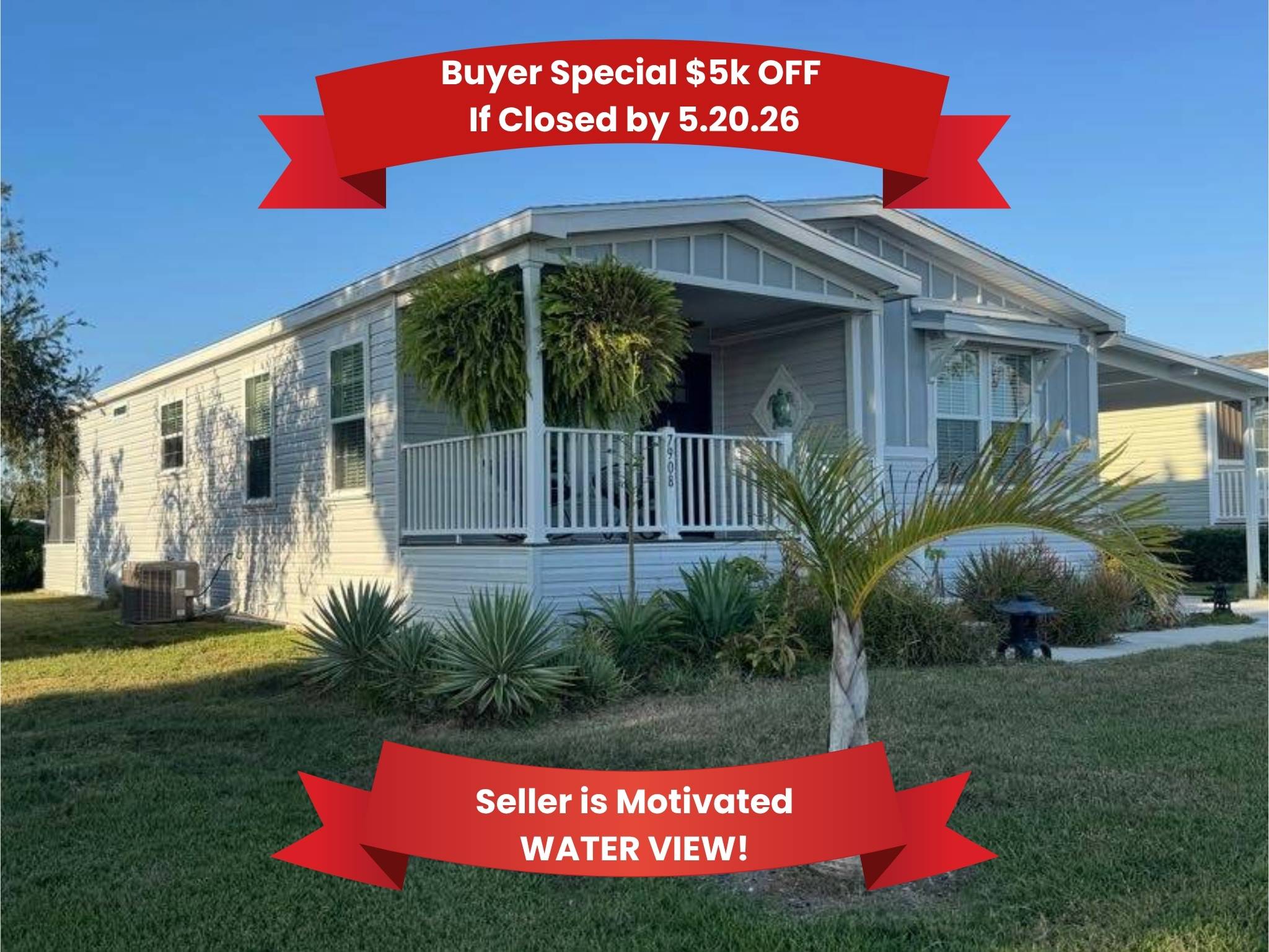 7908 Lakeshore Drive, Ellenton, Florida 34222, 3 Bedrooms Bedrooms, ,2 BathroomsBathrooms,55-Plus Mobile Home,For Sale,Lakeshore Drive,4266