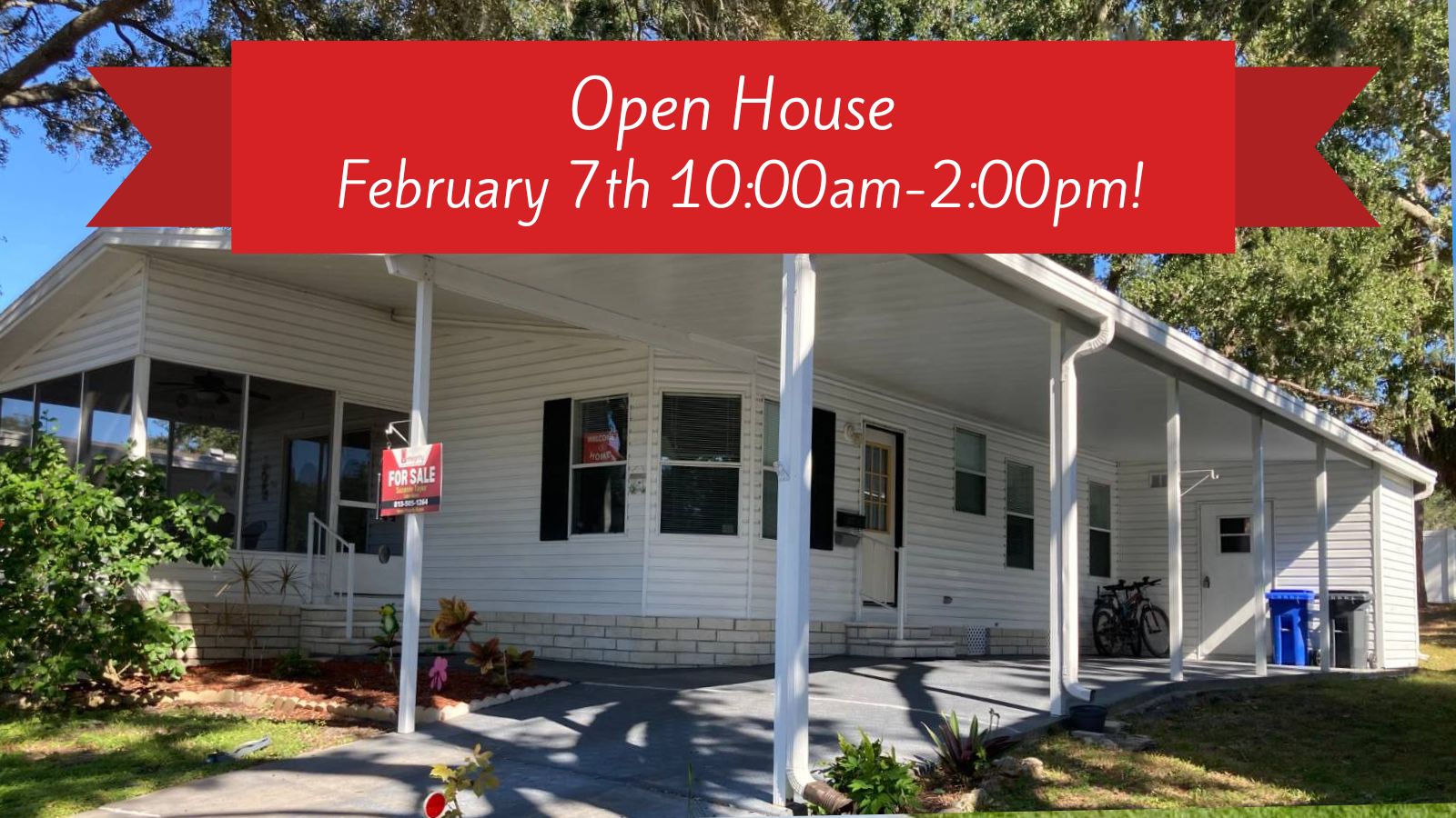 10209 Oak Forest Drive, Riverview, Florida 33569, 2 Bedrooms Bedrooms, ,2 BathroomsBathrooms,55-Plus Mobile Home,For Sale,Oak Forest Drive,4274