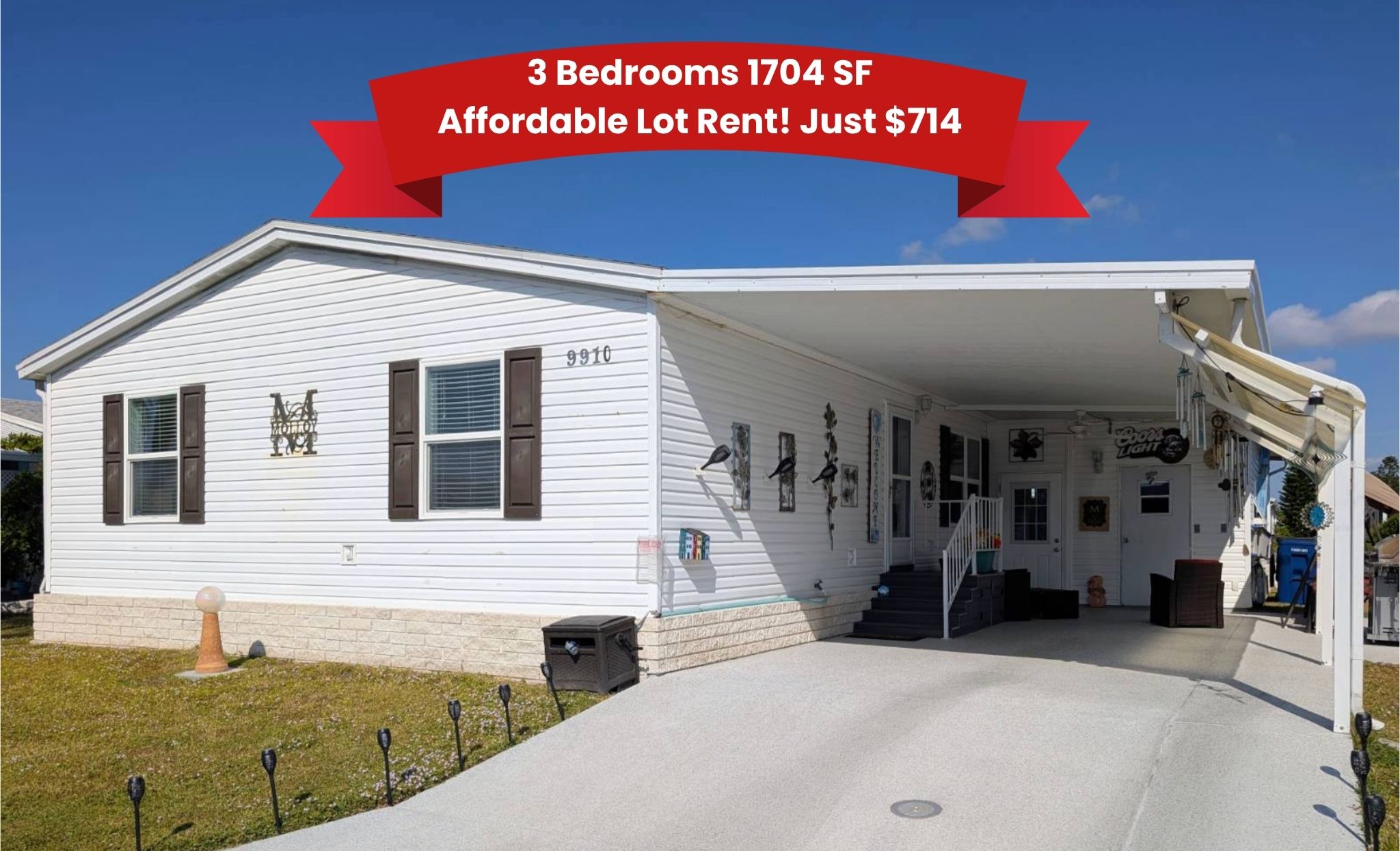 9910 Suncrest St, Parrish, Florida 34219, 3 Bedrooms Bedrooms, ,2 BathroomsBathrooms,55-Plus Mobile Home,For Sale,Suncrest St,4281