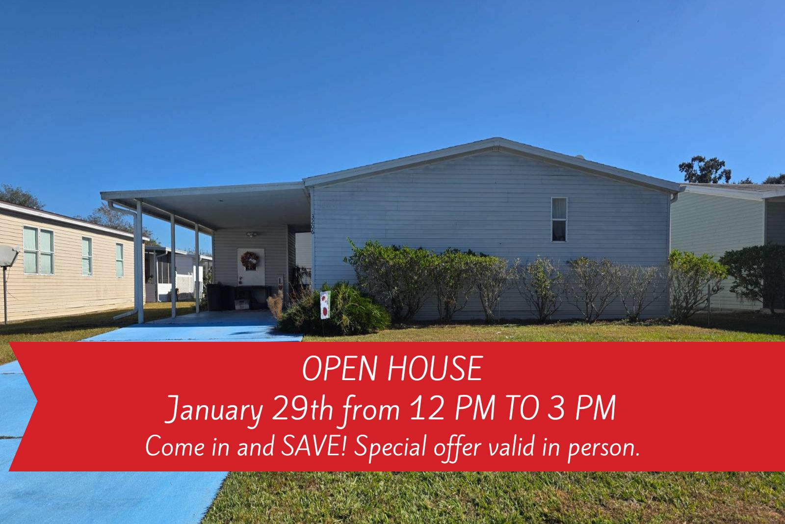 3206 Sunset Oaks Dr, Plant City, Florida 33563, 3 Bedrooms Bedrooms, ,2 BathroomsBathrooms,All - Age Mobile Home,For Sale,Sunset Oaks Dr,4300