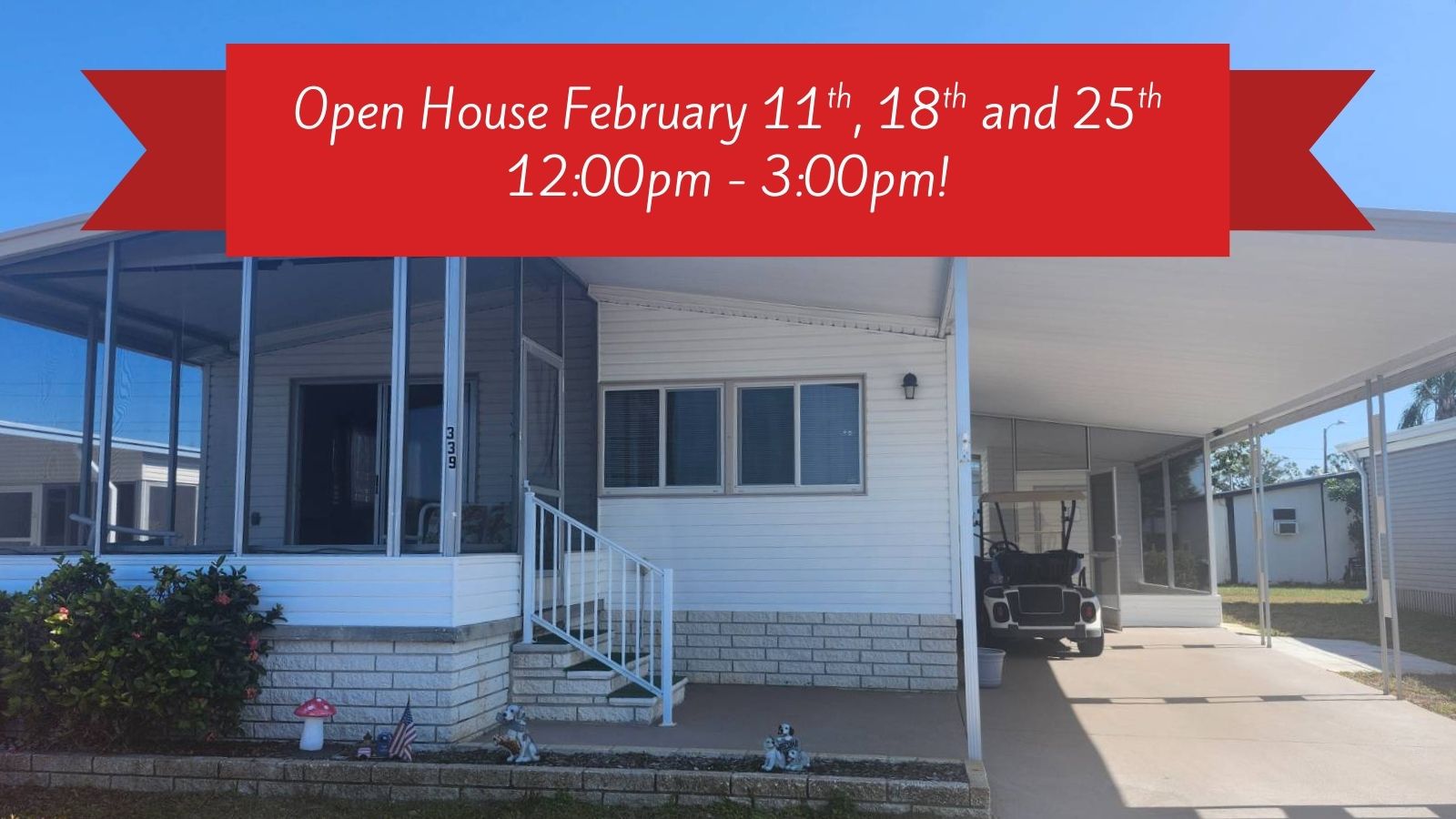 29081 US Hwy 19 N, Lot 339, Clearwater, Florida 33761, 2 Bedrooms Bedrooms, ,2 BathroomsBathrooms,55-Plus Mobile Home,For Sale,US Hwy 19 N, Lot 339,4315