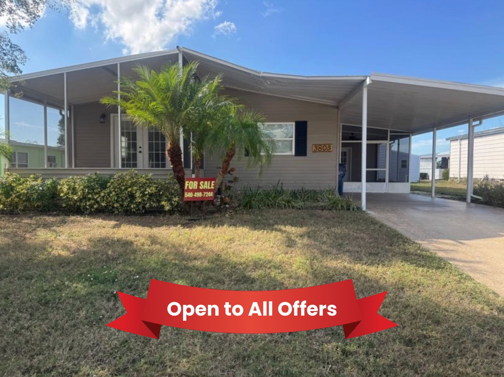 3803 Buena Vista Dr S, Ellenton, Florida 34222, 2 Bedrooms Bedrooms, ,2 BathroomsBathrooms,55-Plus Mobile Home,For Sale,Buena Vista Dr S,4331