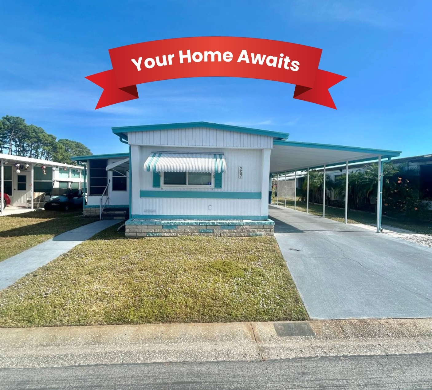 267 Coconut St, Bradenton, Florida 34207, 2 Bedrooms Bedrooms, ,2 BathroomsBathrooms,55-Plus Mobile Home,For Sale,Coconut St,4354