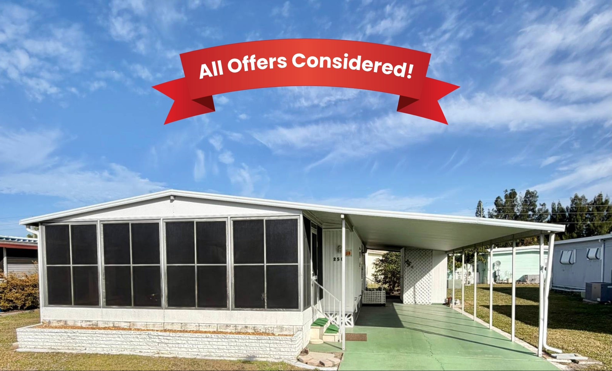 570 57th Ave W, Lot 250, Bradenton, Florida 34207, 2 Bedrooms Bedrooms, ,2 BathroomsBathrooms,55-Plus Mobile Home,For Sale,57th Ave W, Lot 250,4386