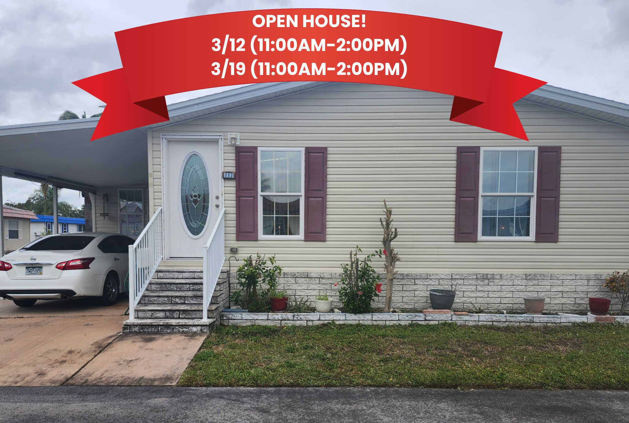 7100 Ulmerton Rd, Lot 362, Largo, Florida 33771, 2 Bedrooms Bedrooms, ,2 BathroomsBathrooms,55-Plus Mobile Home,For Sale,Ulmerton Rd, Lot 362,4452